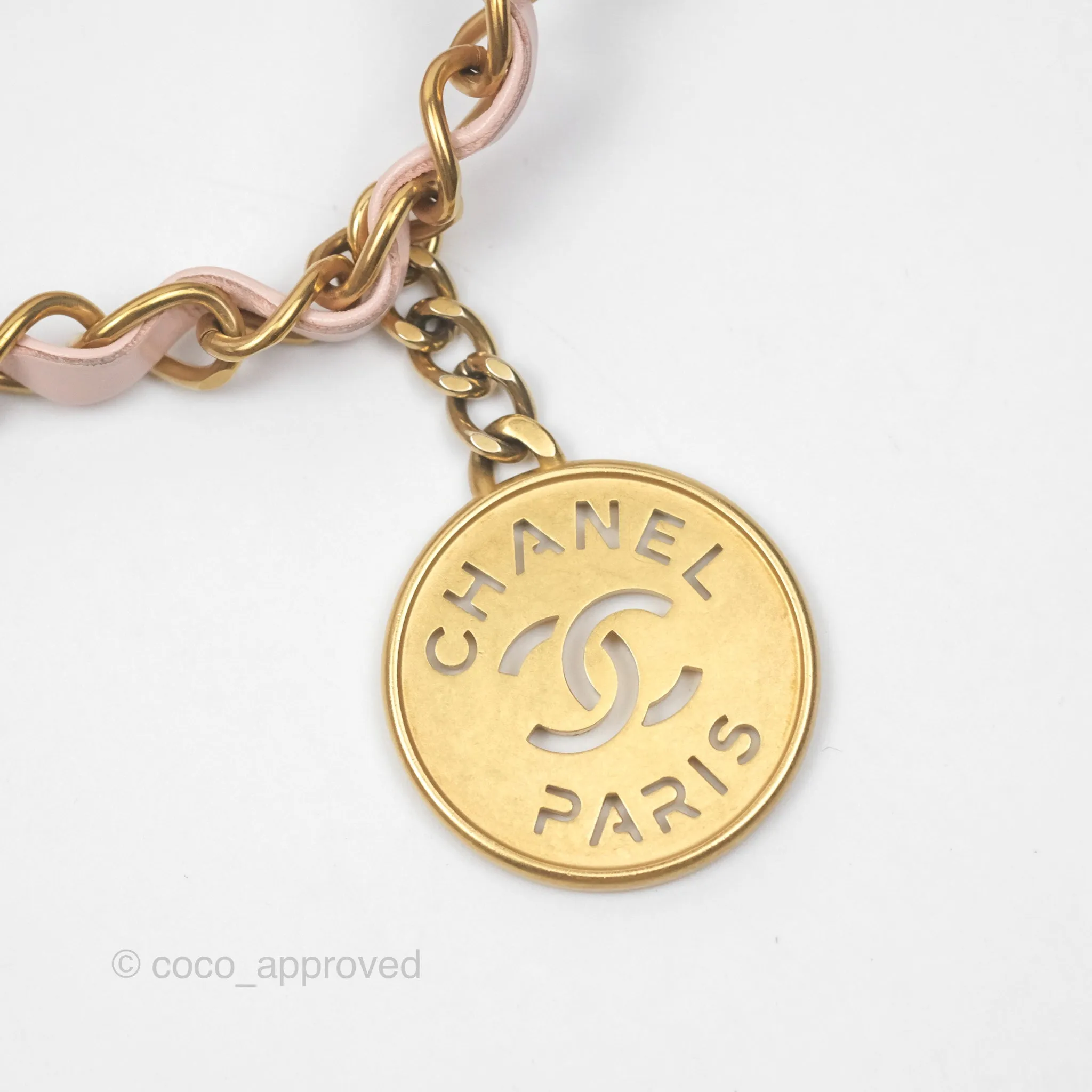 Chanel 22 Small Quilted Pink Shiny Crumpled Calfskin Aged Gold Hardware
