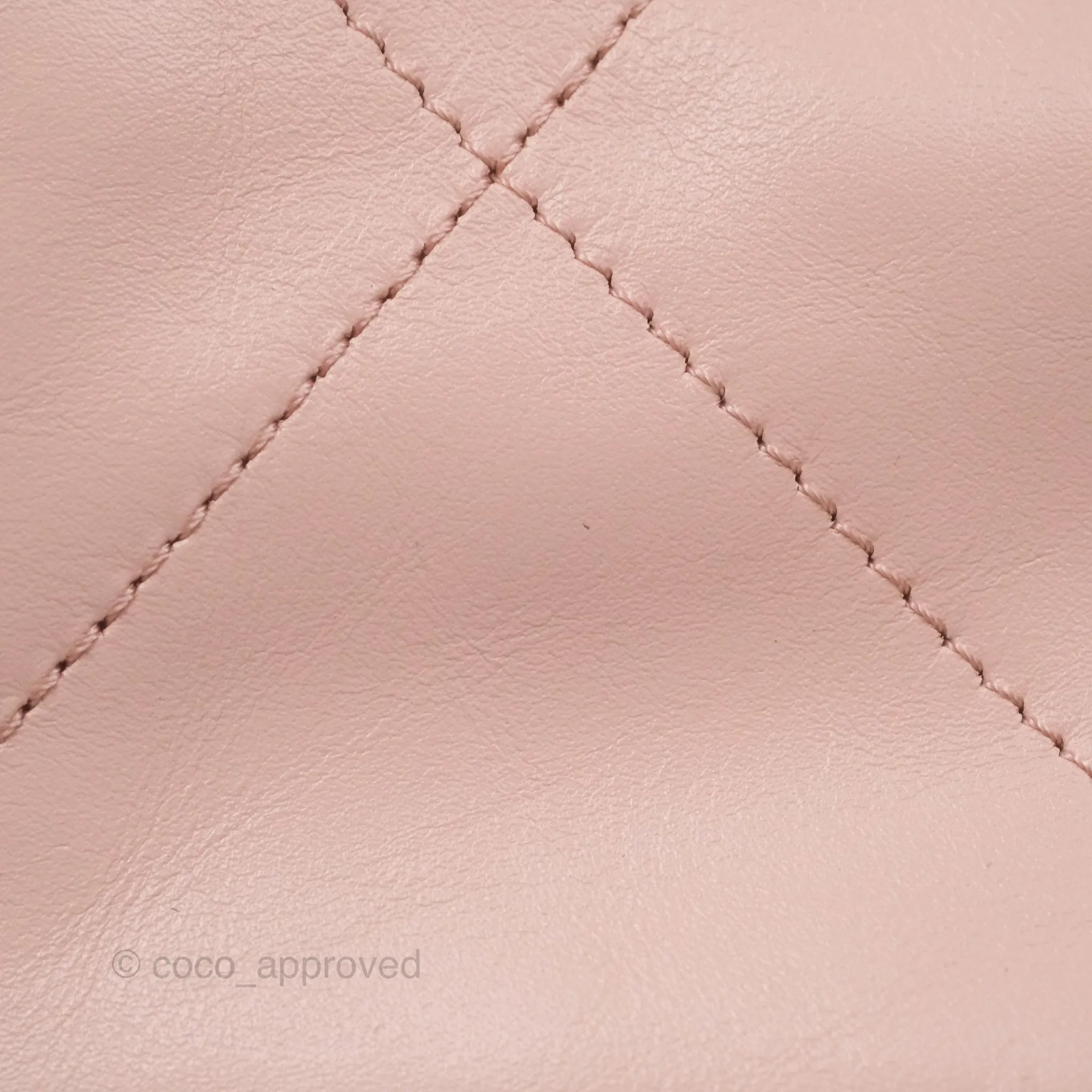 Chanel 22 Small Quilted Pink Shiny Crumpled Calfskin Aged Gold Hardware