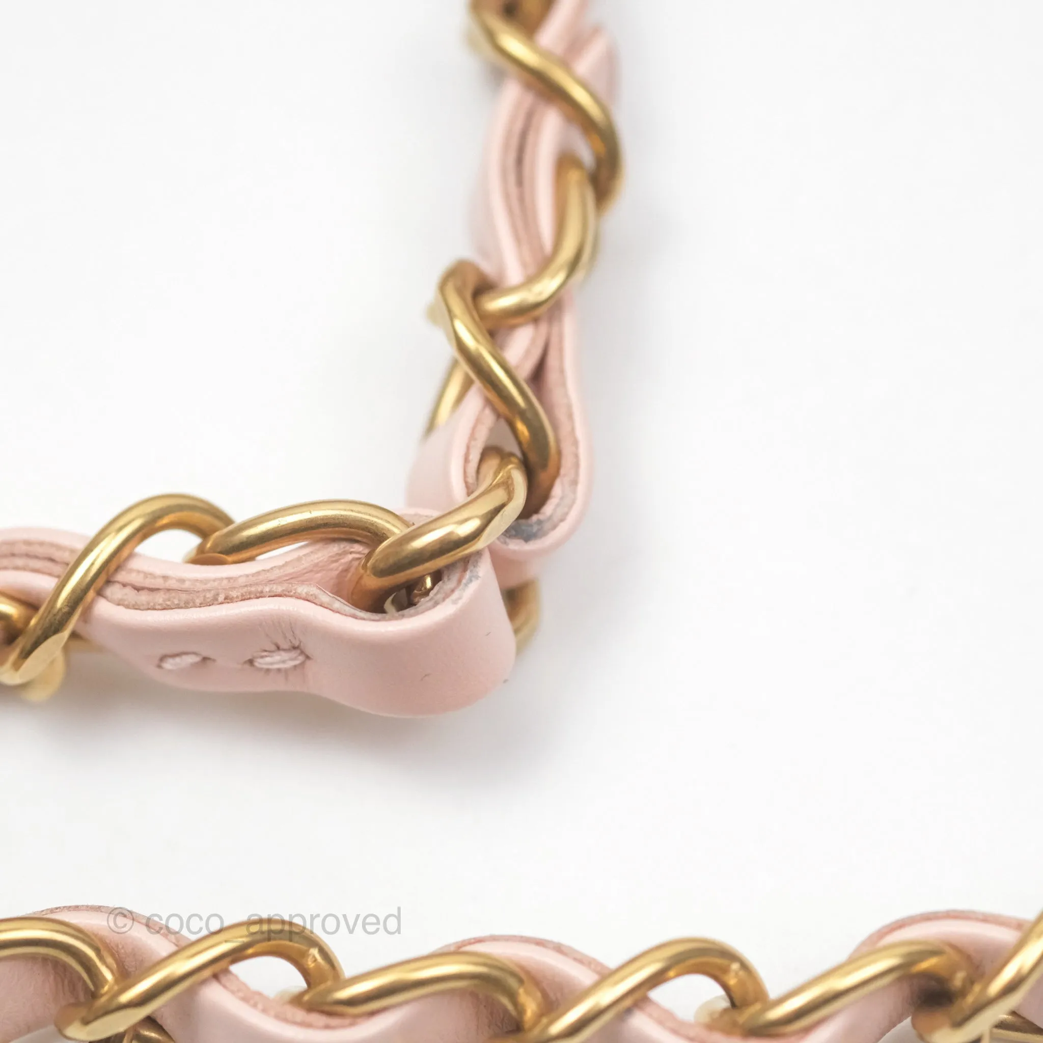 Chanel 22 Small Quilted Pink Shiny Crumpled Calfskin Aged Gold Hardware