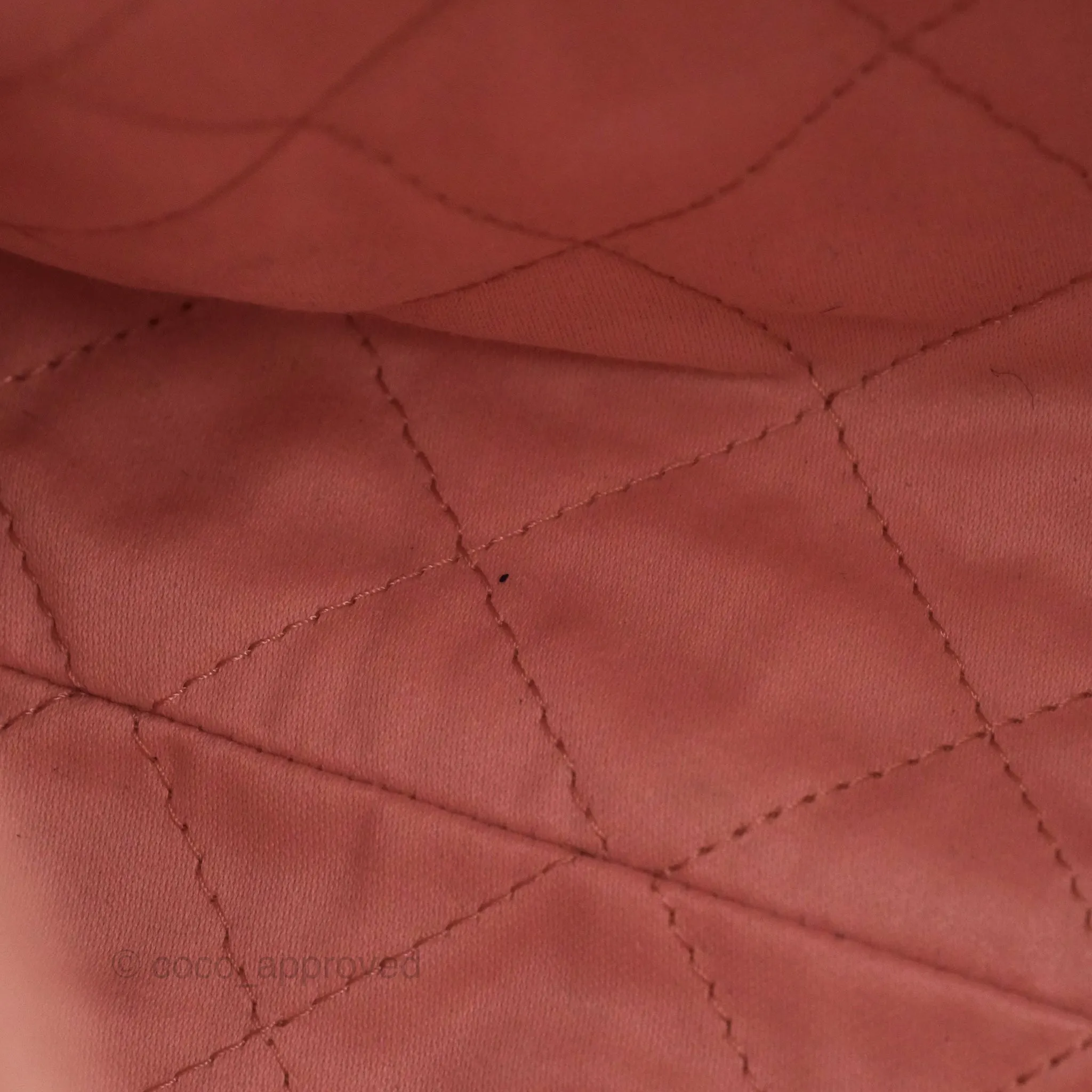 Chanel 22 Small Quilted Pink Shiny Crumpled Calfskin Aged Gold Hardware