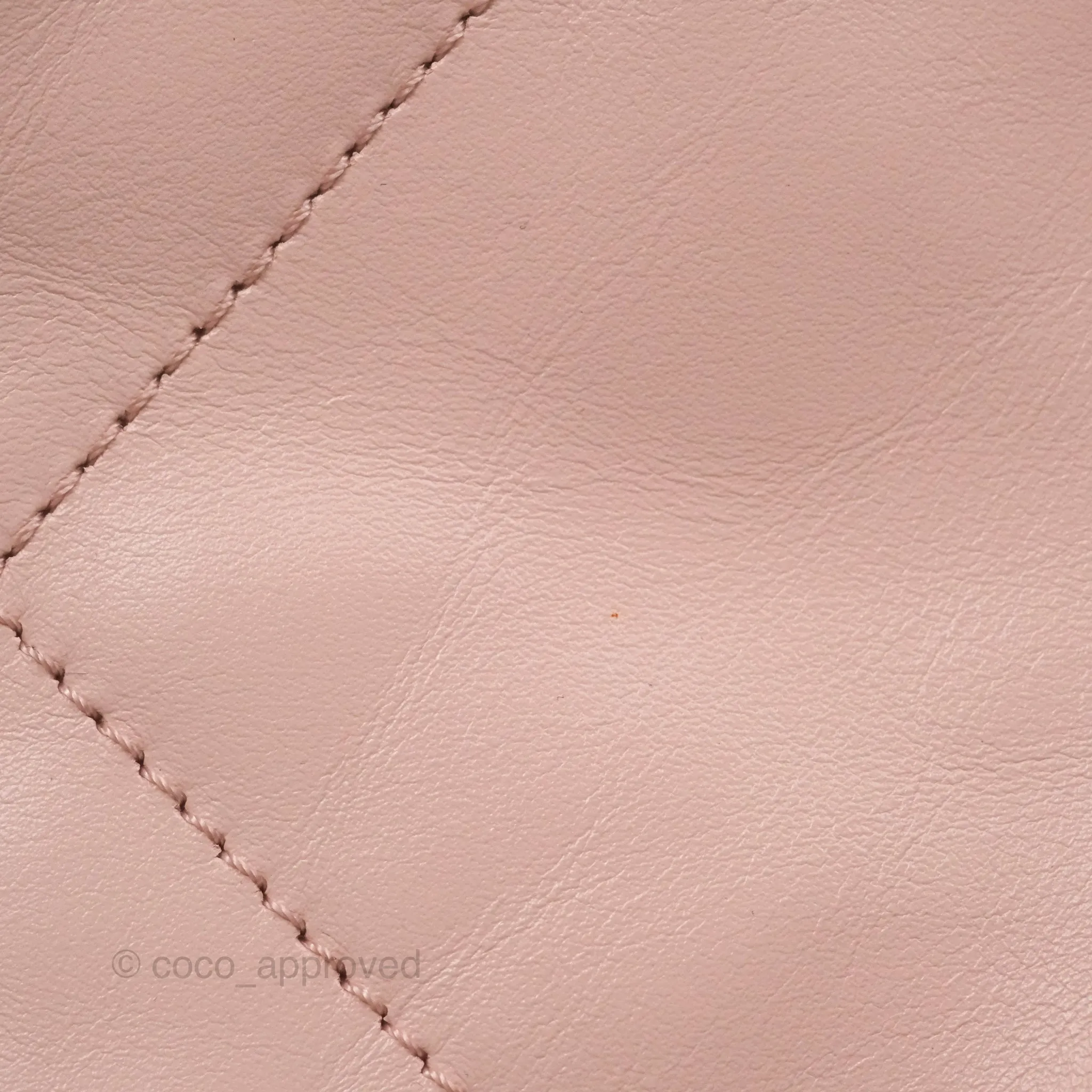 Chanel 22 Small Quilted Pink Shiny Crumpled Calfskin Aged Gold Hardware