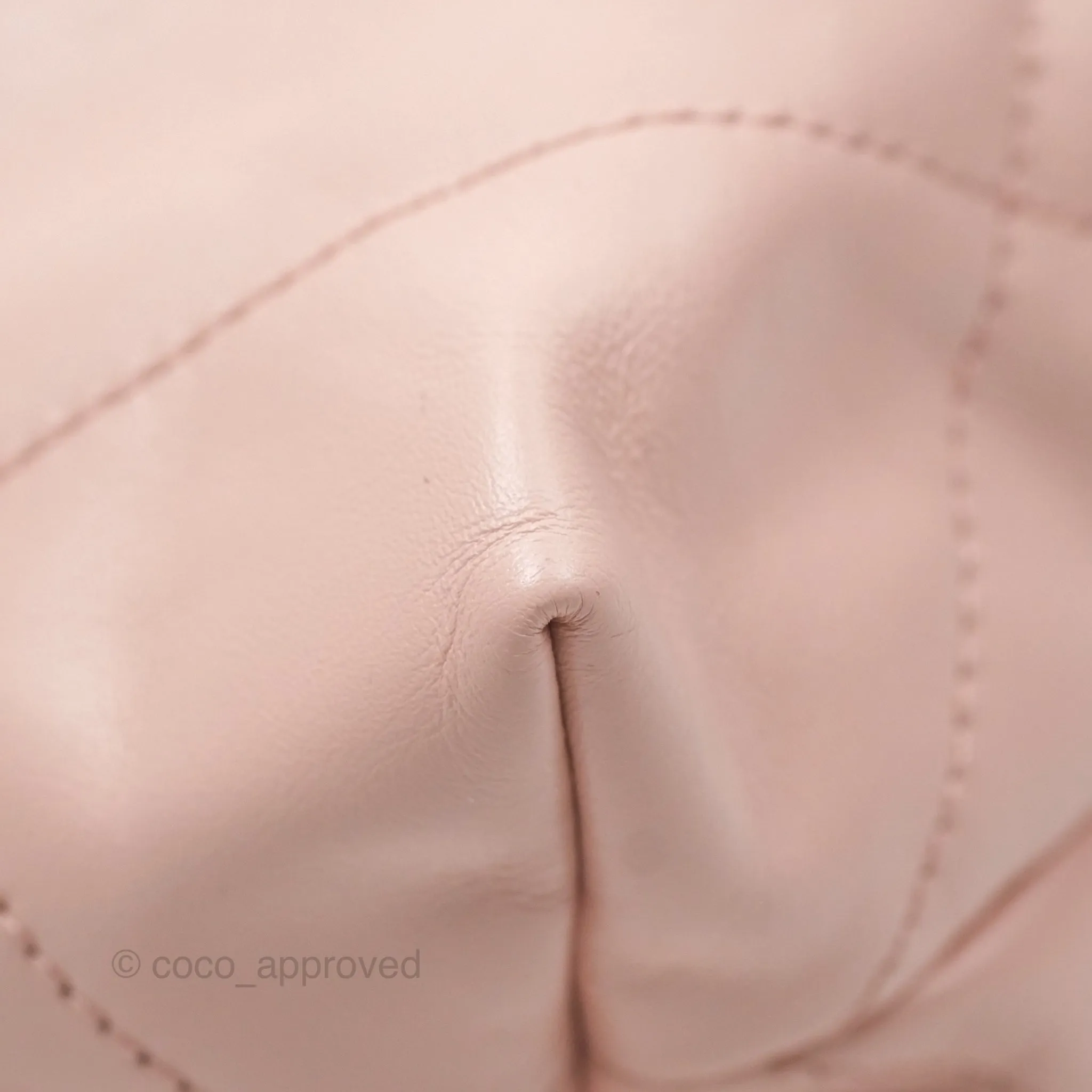 Chanel 22 Small Quilted Pink Shiny Crumpled Calfskin Aged Gold Hardware