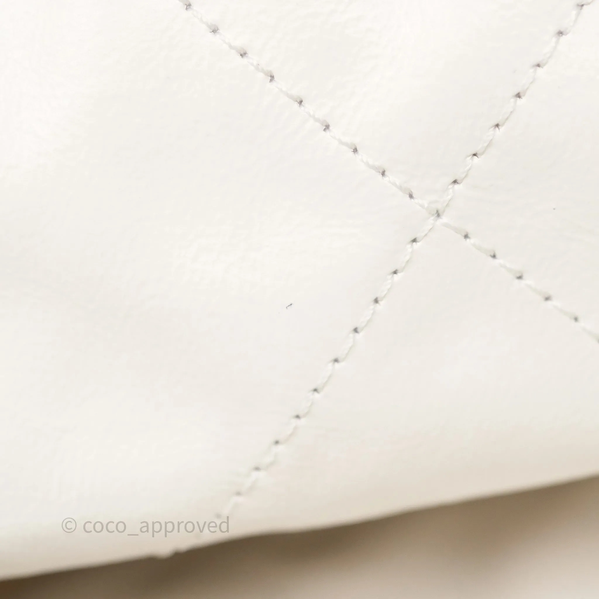 Chanel 22 Small White Aged Calfskin Black Logo Aged Gold Hardware