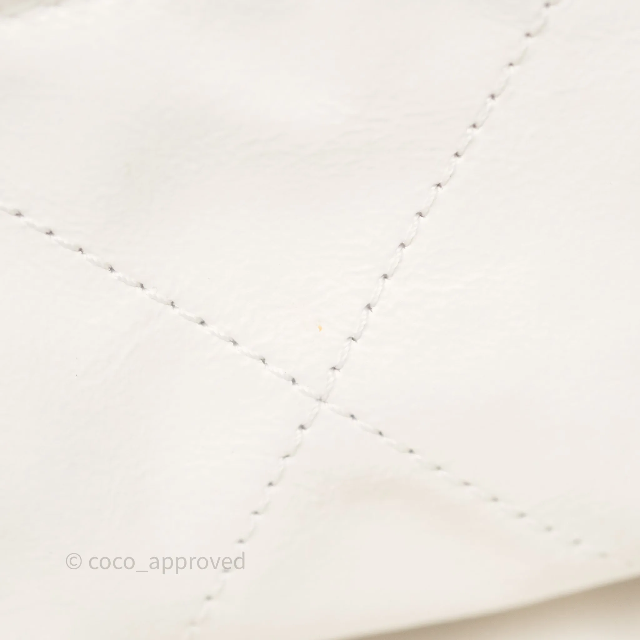 Chanel 22 Small White Aged Calfskin Black Logo Aged Gold Hardware