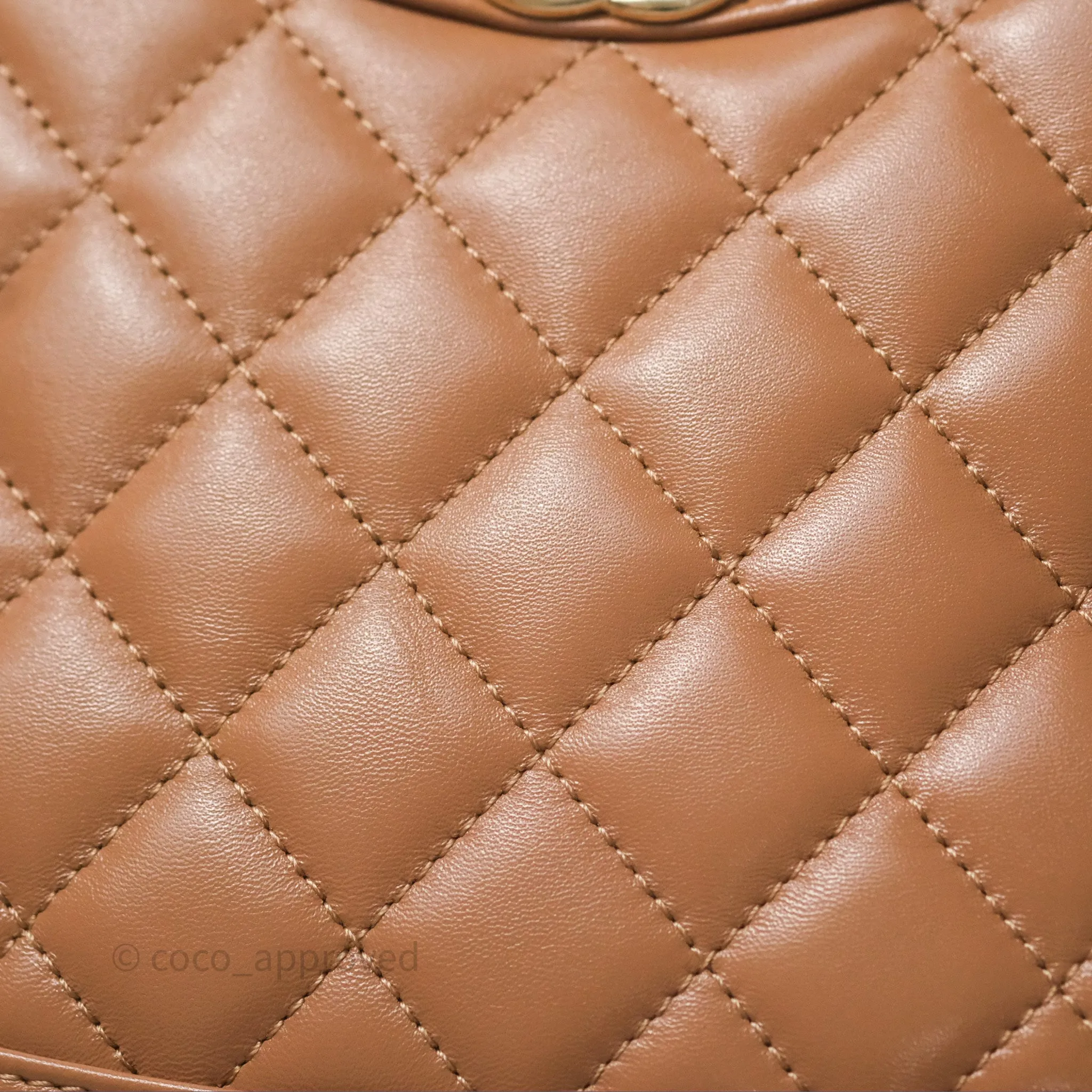 Chanel 31 Mini Beige Shiny Lambskin Gold Hardware