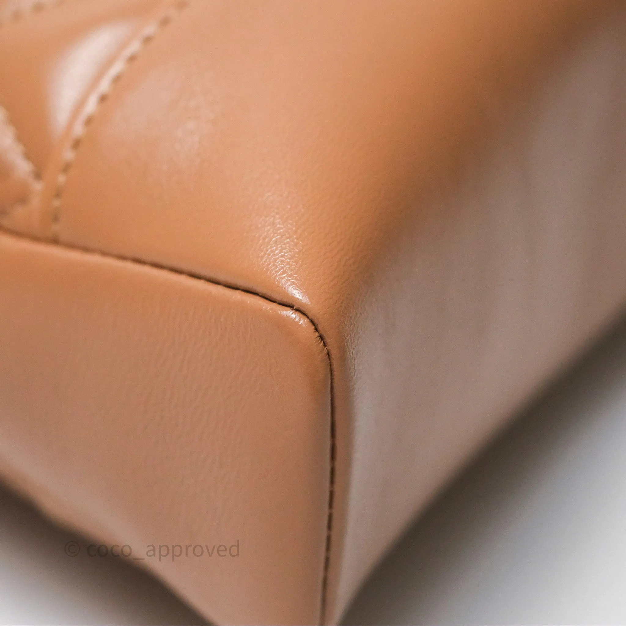 Chanel 31 Mini Beige Shiny Lambskin Gold Hardware