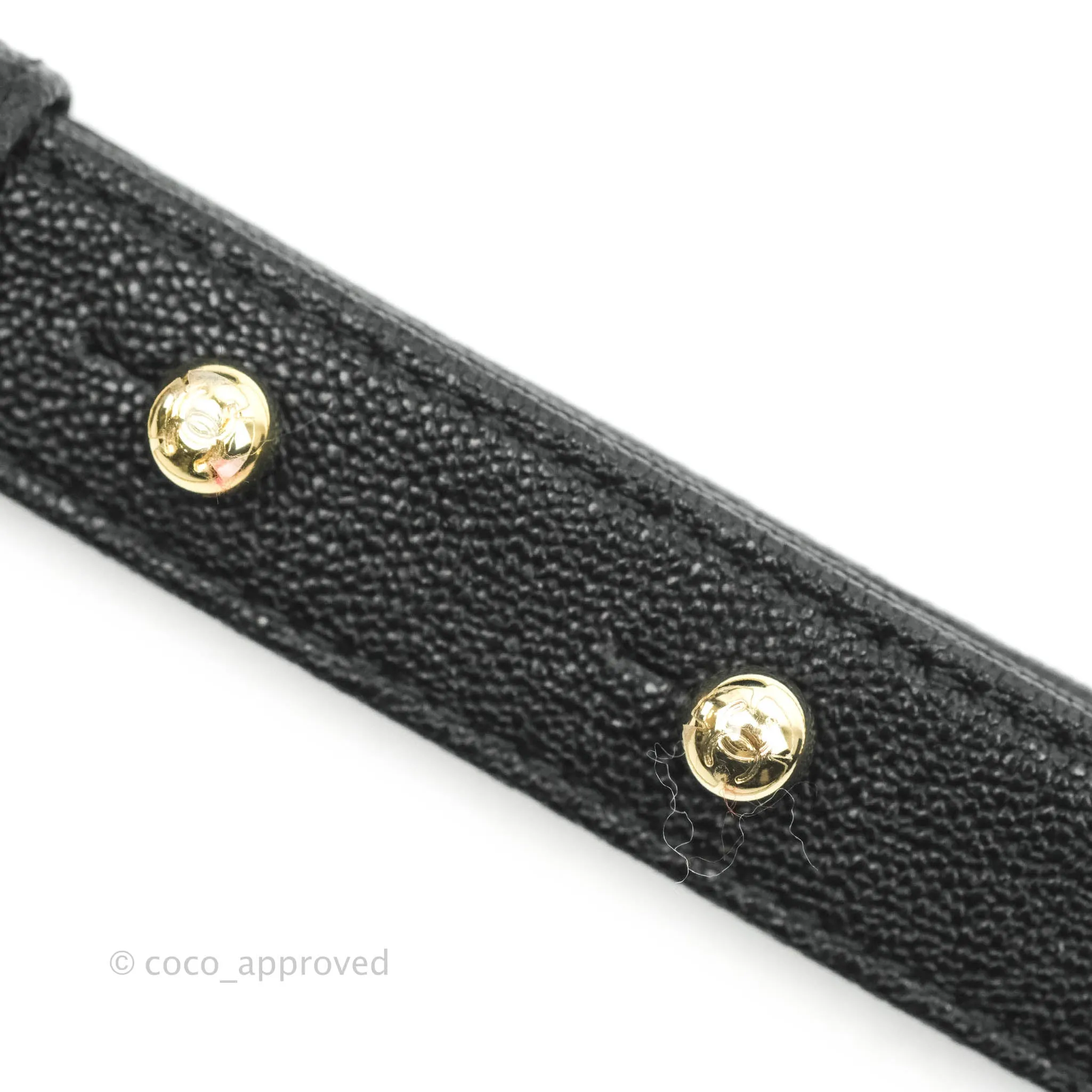 Chanel Chevron Medium Boy Black Grained Calfskin Gold Hardware