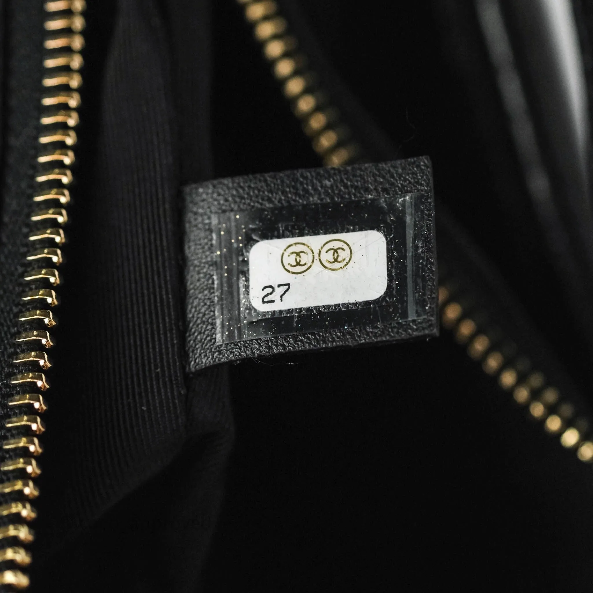 Chanel Crocodile Embossed Calfskin Small Gabrielle Cocodile Hobo Black