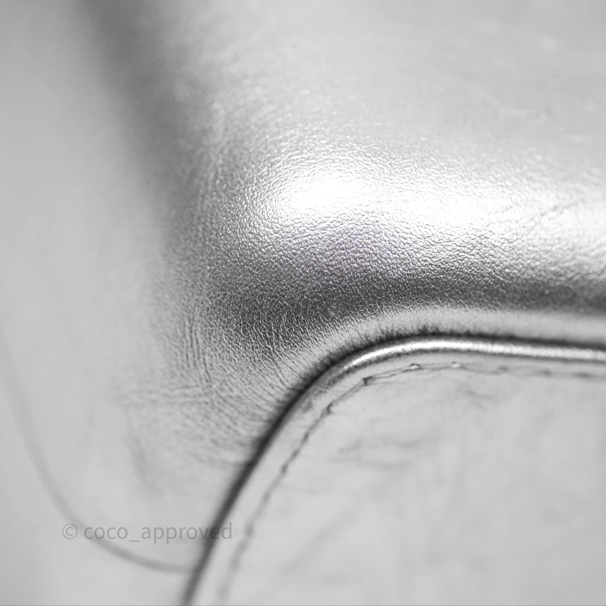 Chanel Large Gabrielle Hobo Metallic Silver Aged Calfskin Mixed Hardware