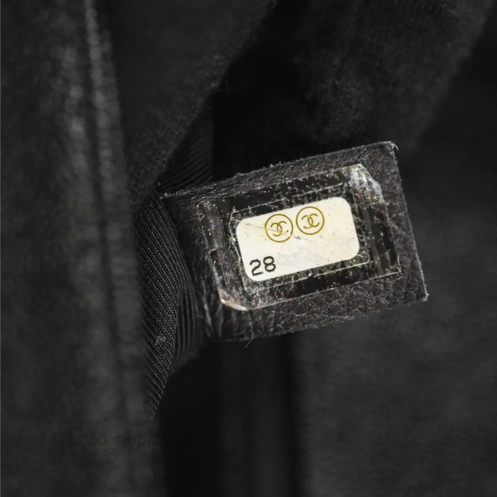 Chanel Medium Boy Chevron Black Caviar Gold Hardware