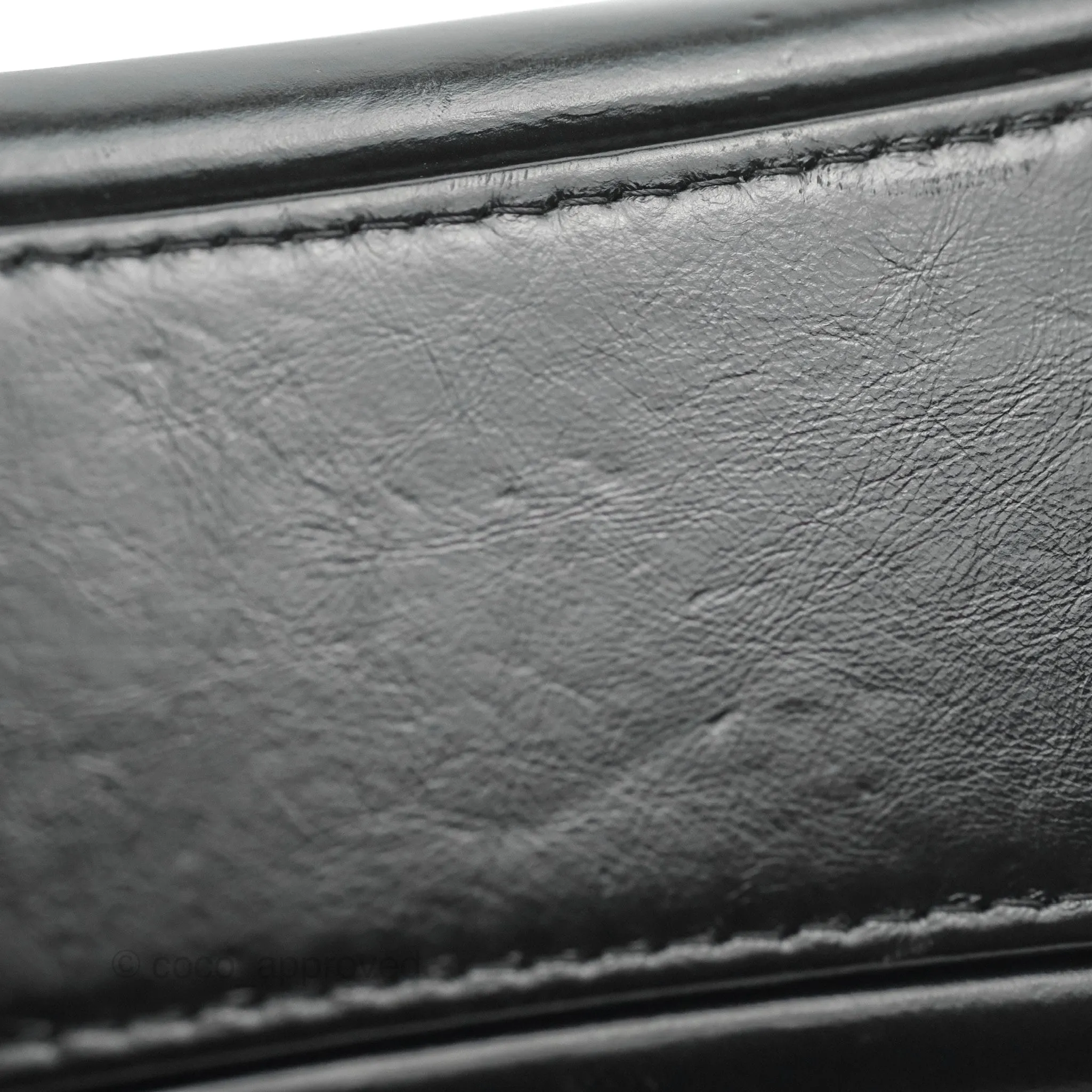 Chanel Medium Gabrielle Navy Black Aged Calfskin Mixed Hardware