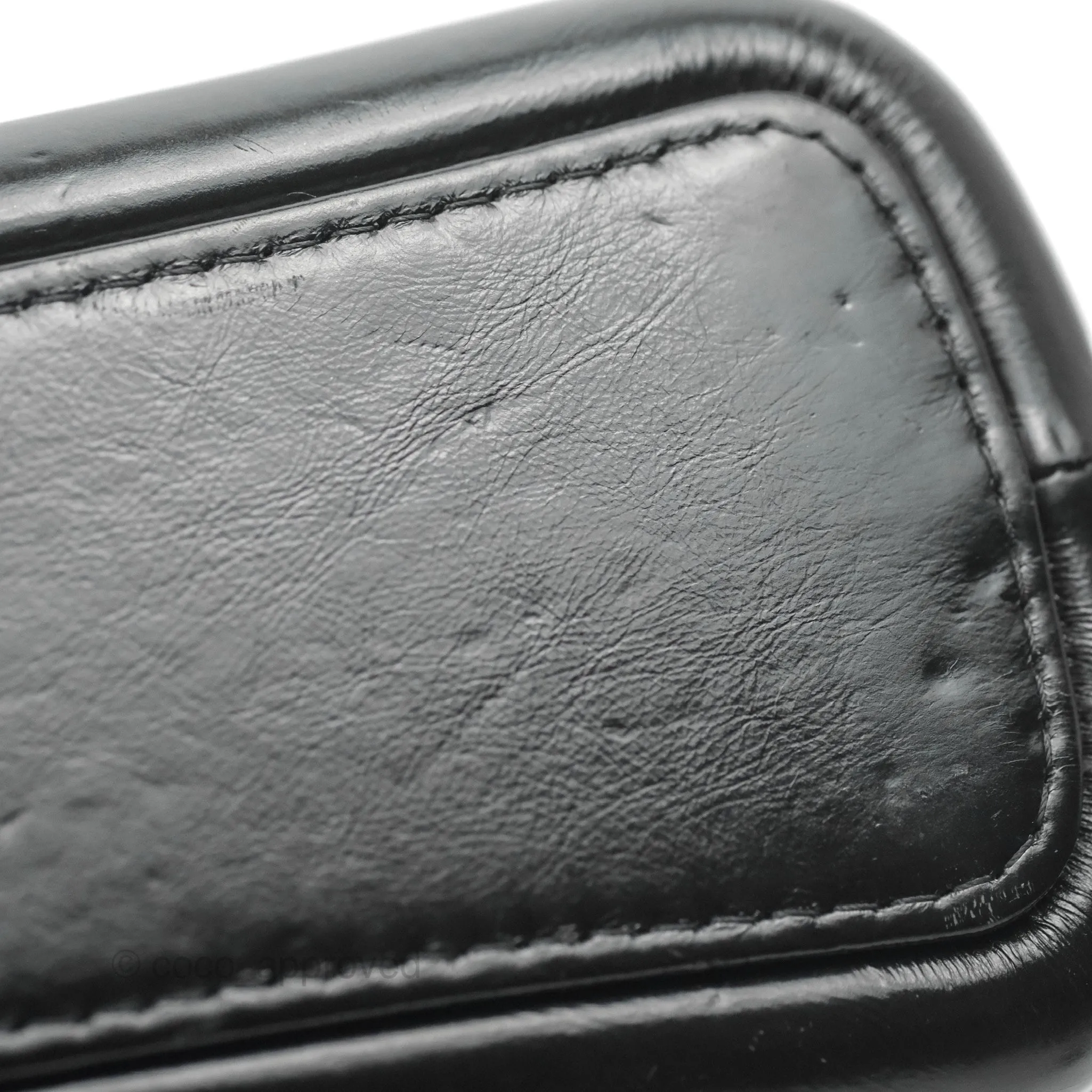 Chanel Medium Gabrielle Navy Black Aged Calfskin Mixed Hardware