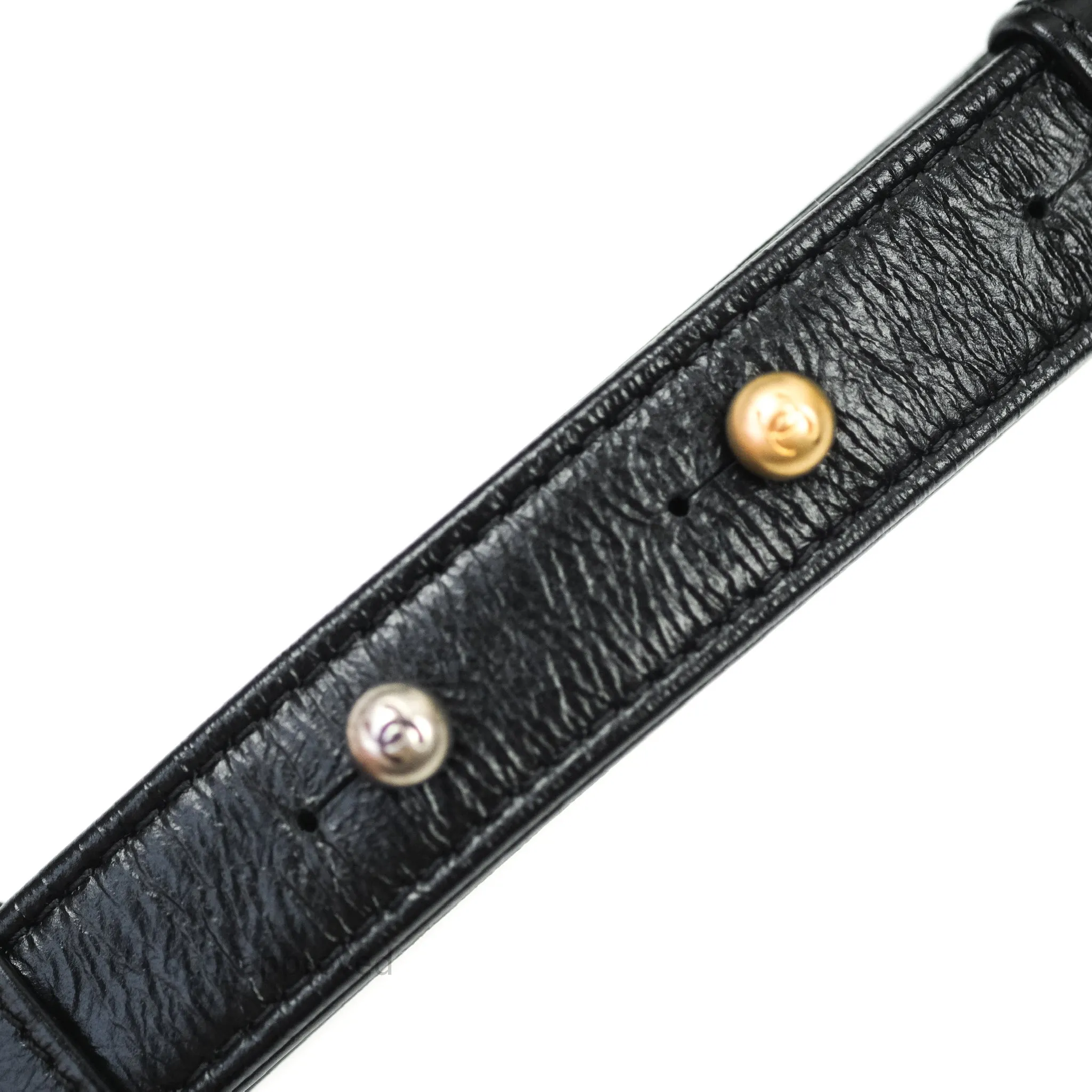 Chanel Medium Gabrielle White Black Aged Calfskin