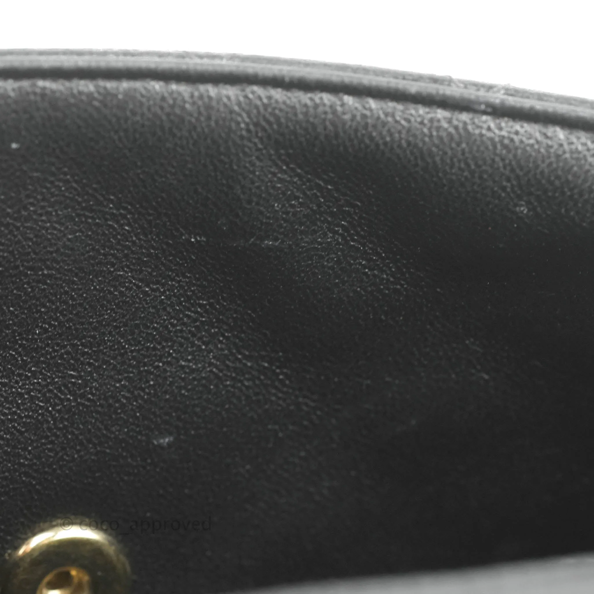 Chanel Mini Rectangular Flap Bag Valentine Limited Edition Black Lambskin Gold Hardware