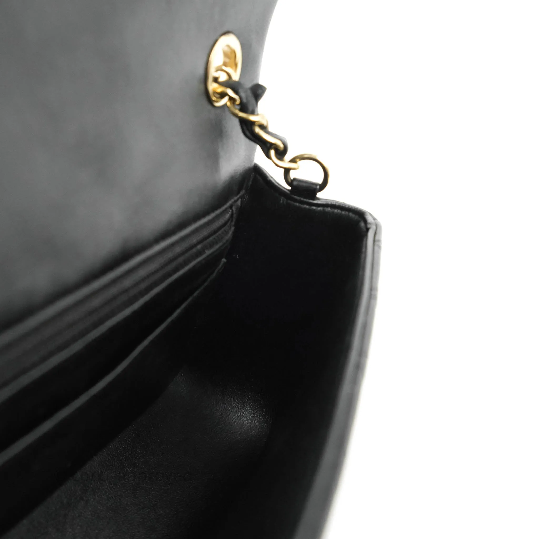 Chanel Mini Rectangular Flap Bag Valentine Limited Edition Black Lambskin Gold Hardware
