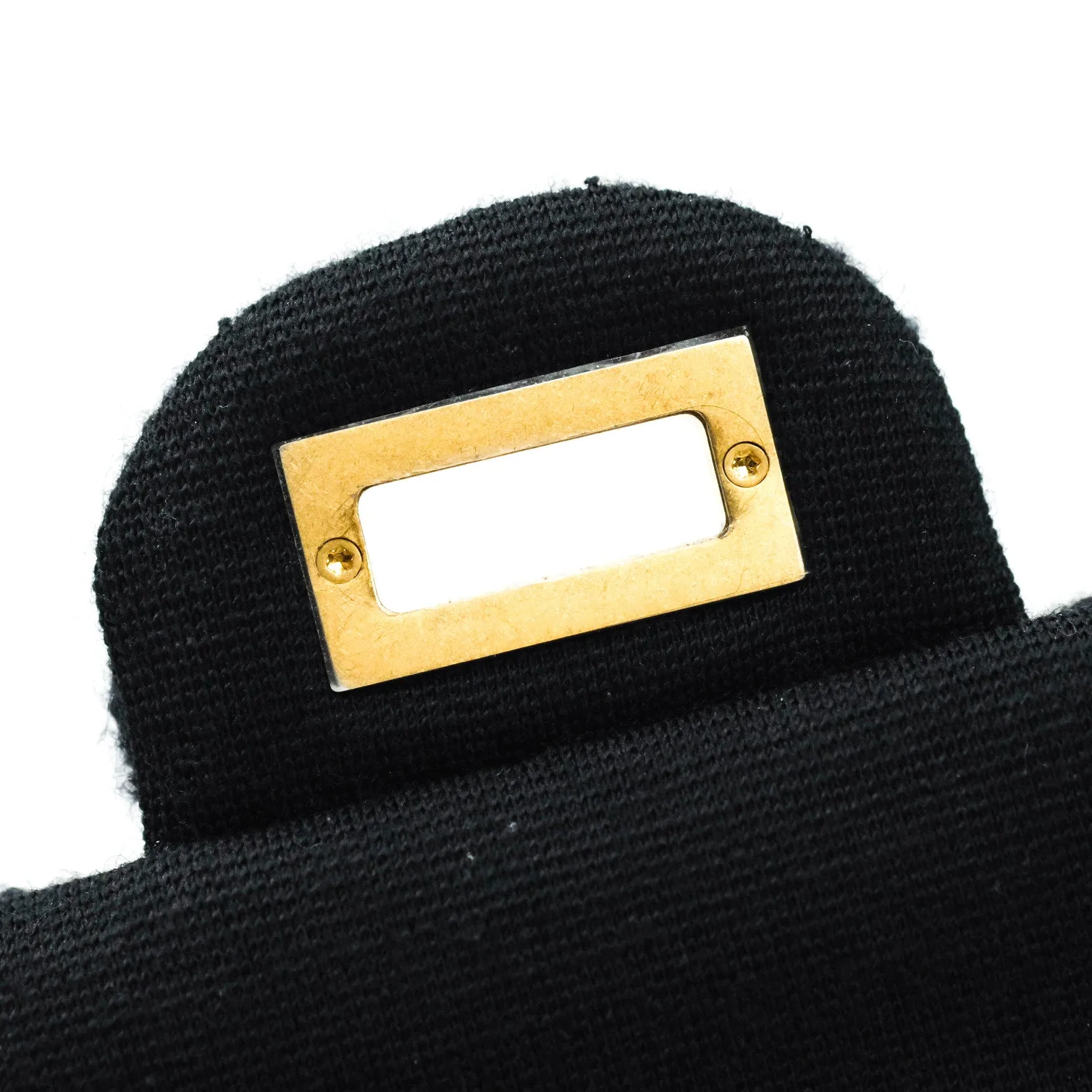 Chanel Mini Reissue 224 Black Navy Tweed Gold Hardware