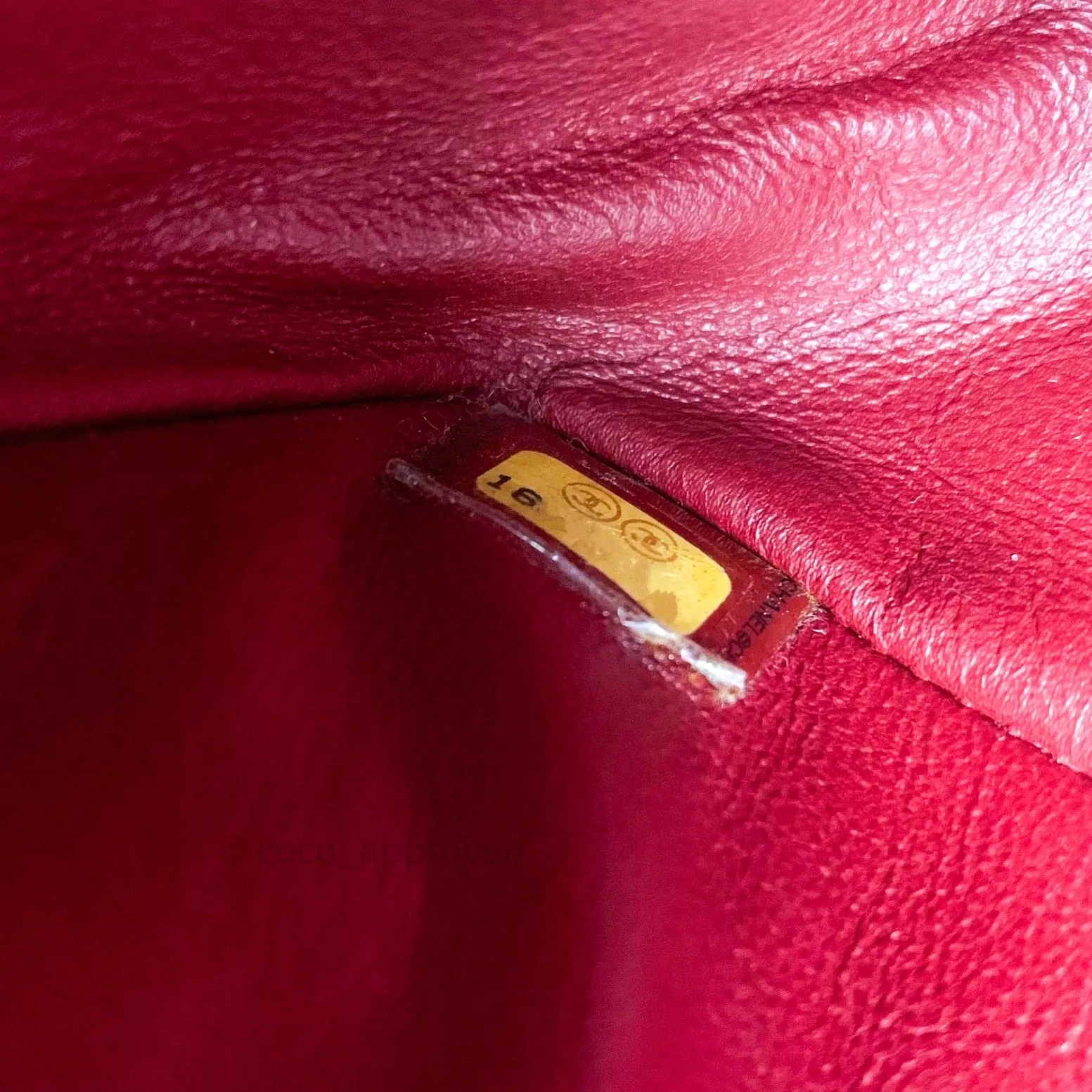 Chanel Mini Reissue 224 Dark Red Aged Calfskin Ruthenium Hardware
