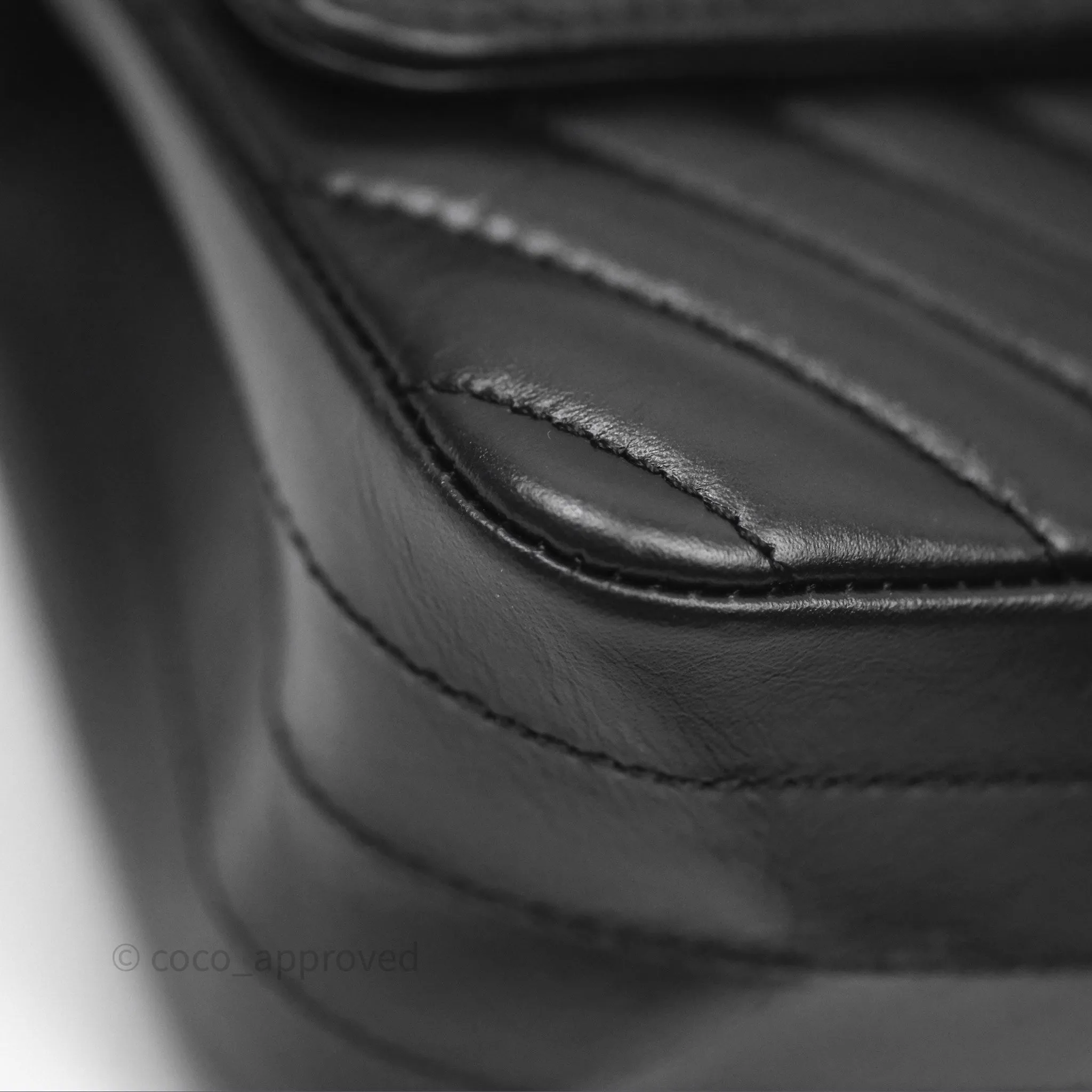 Chanel Mini Reissue 224 So Black Chevron Calfskin