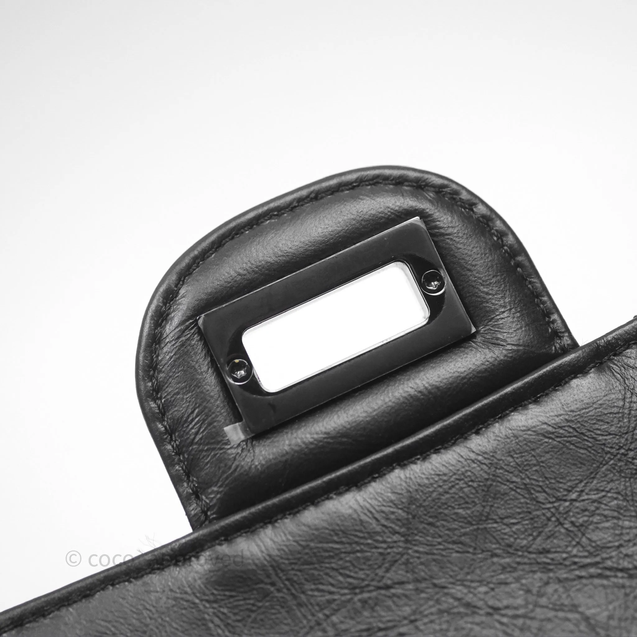 Chanel Mini Reissue 224 So Black Chevron Calfskin