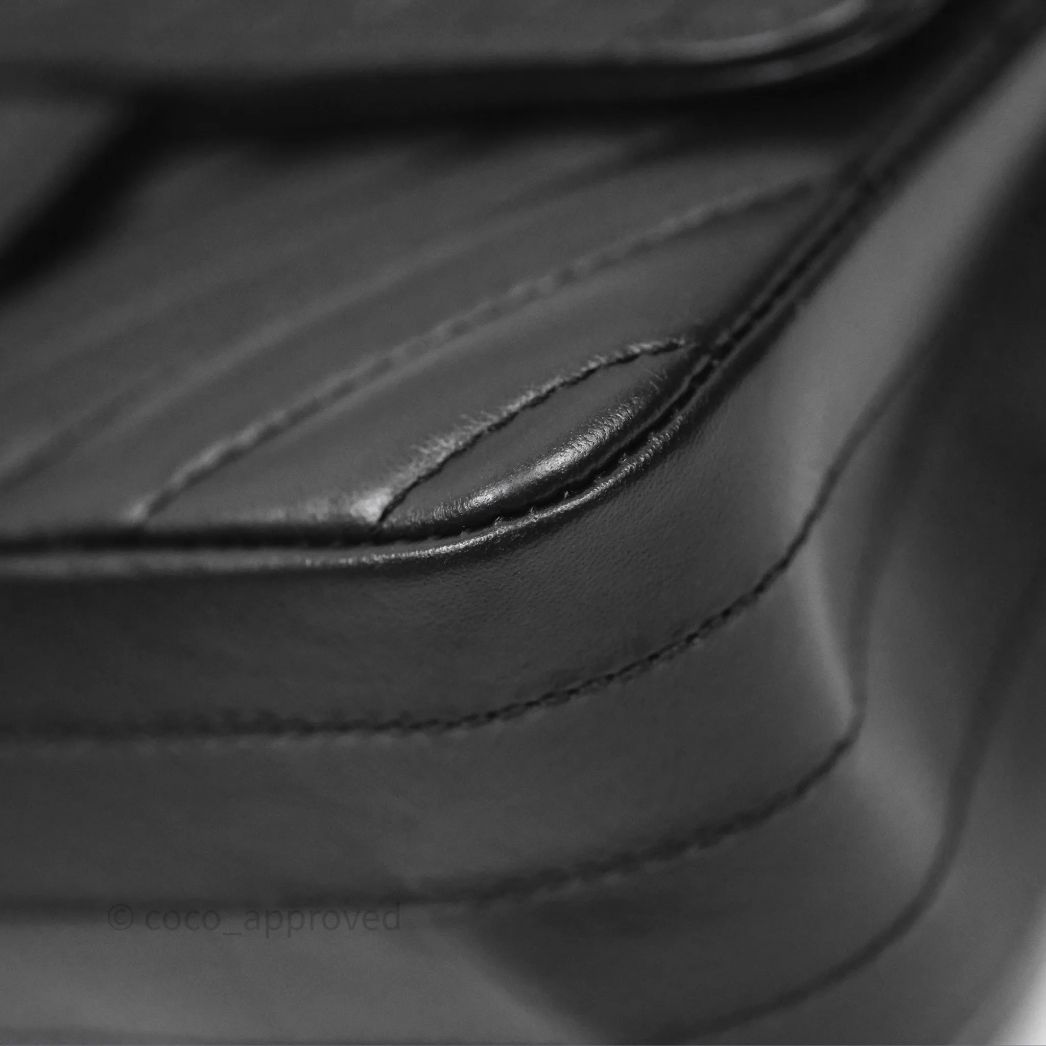 Chanel Mini Reissue 224 So Black Chevron Calfskin