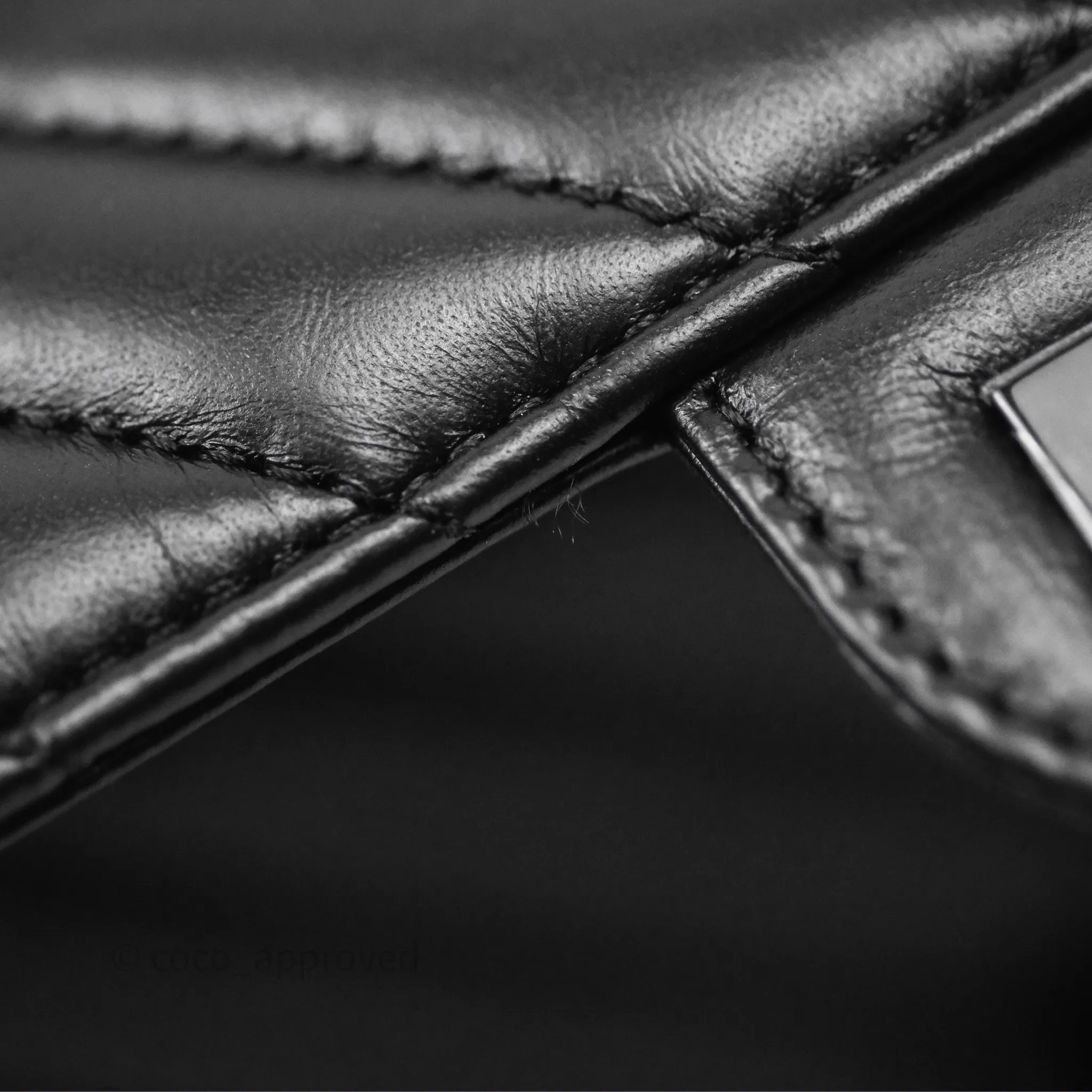 Chanel Mini Reissue 224 So Black Chevron Calfskin