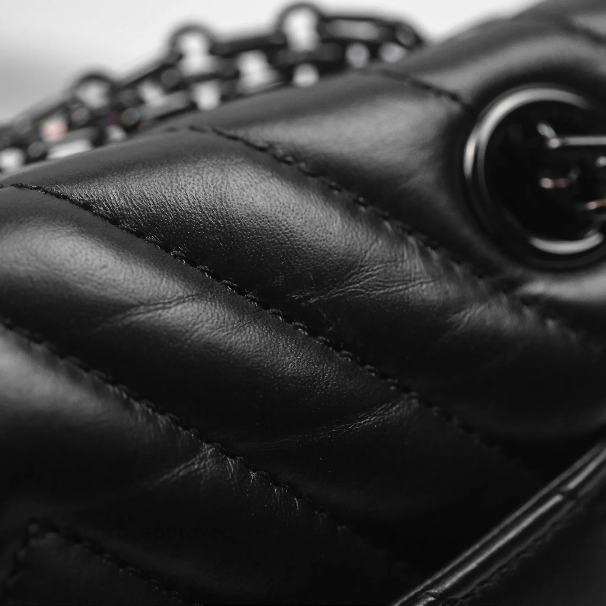 Chanel Mini Reissue 224 So Black Chevron Calfskin