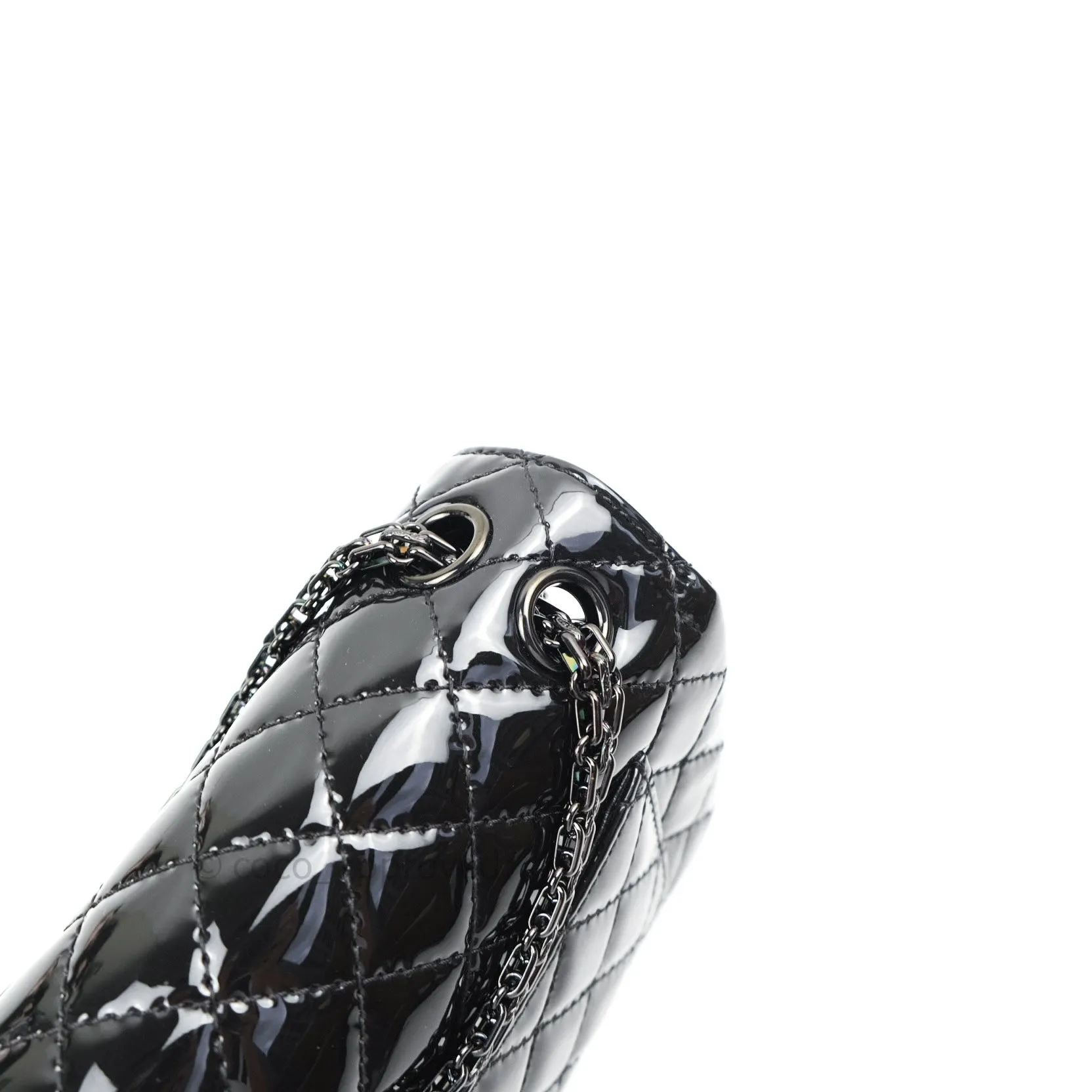 Chanel Mini Reissue 224 So Black Patent Black Hardware