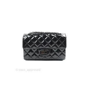Chanel Mini Reissue 224 So Black Patent Black Hardware