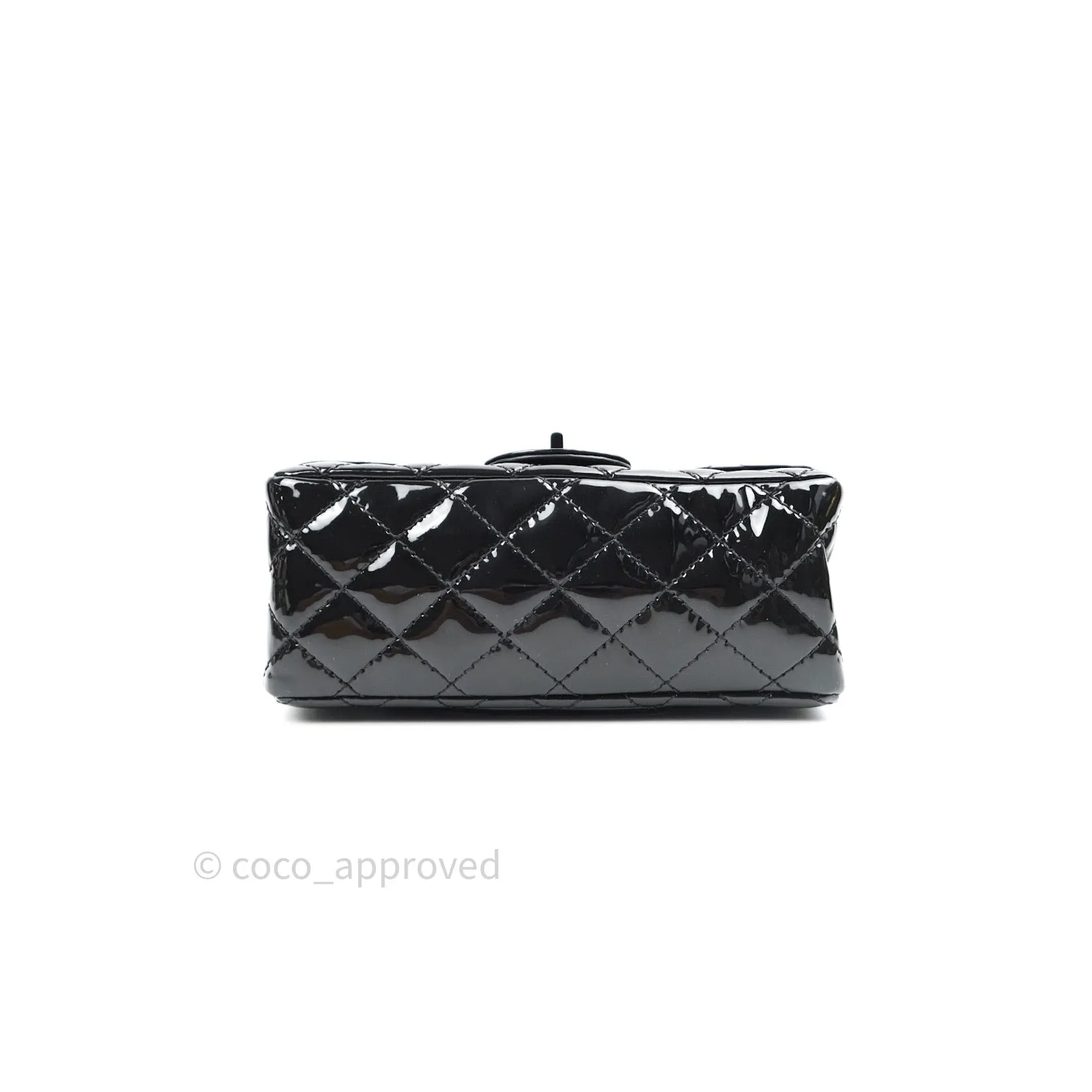 Chanel Mini Reissue 224 So Black Patent Black Hardware