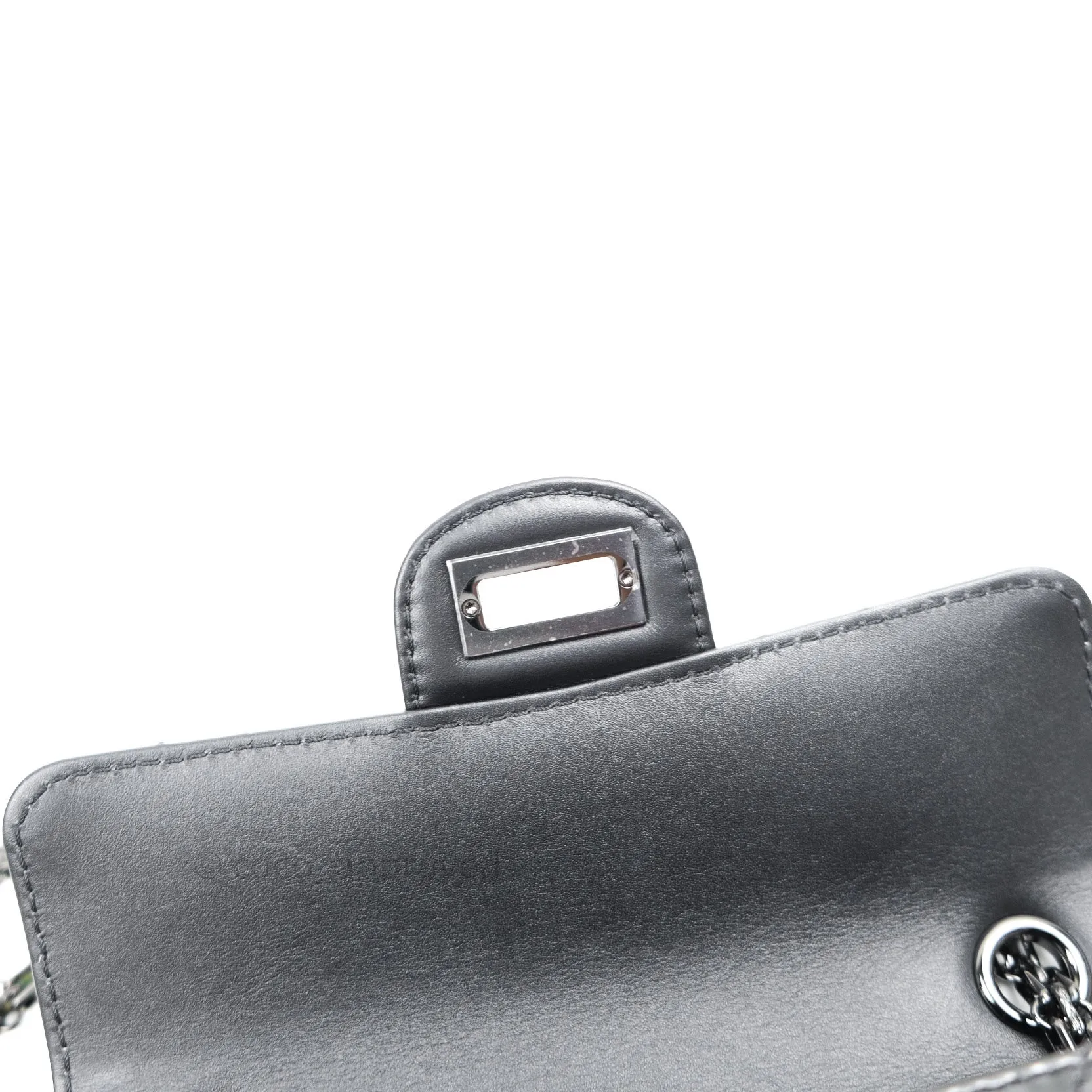 Chanel Mini Reissue 224 So Black Patent Black Hardware