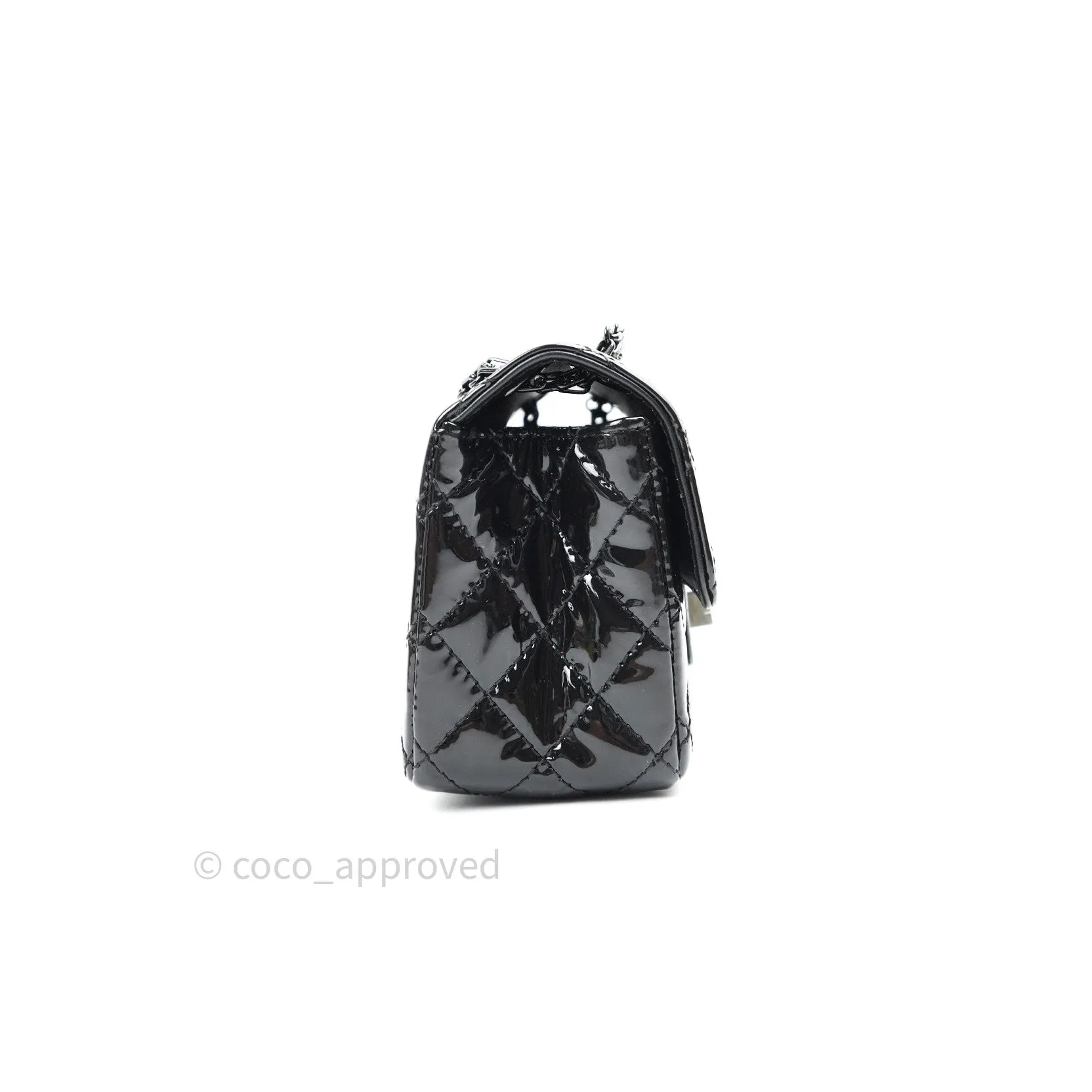 Chanel Mini Reissue 224 So Black Patent Black Hardware