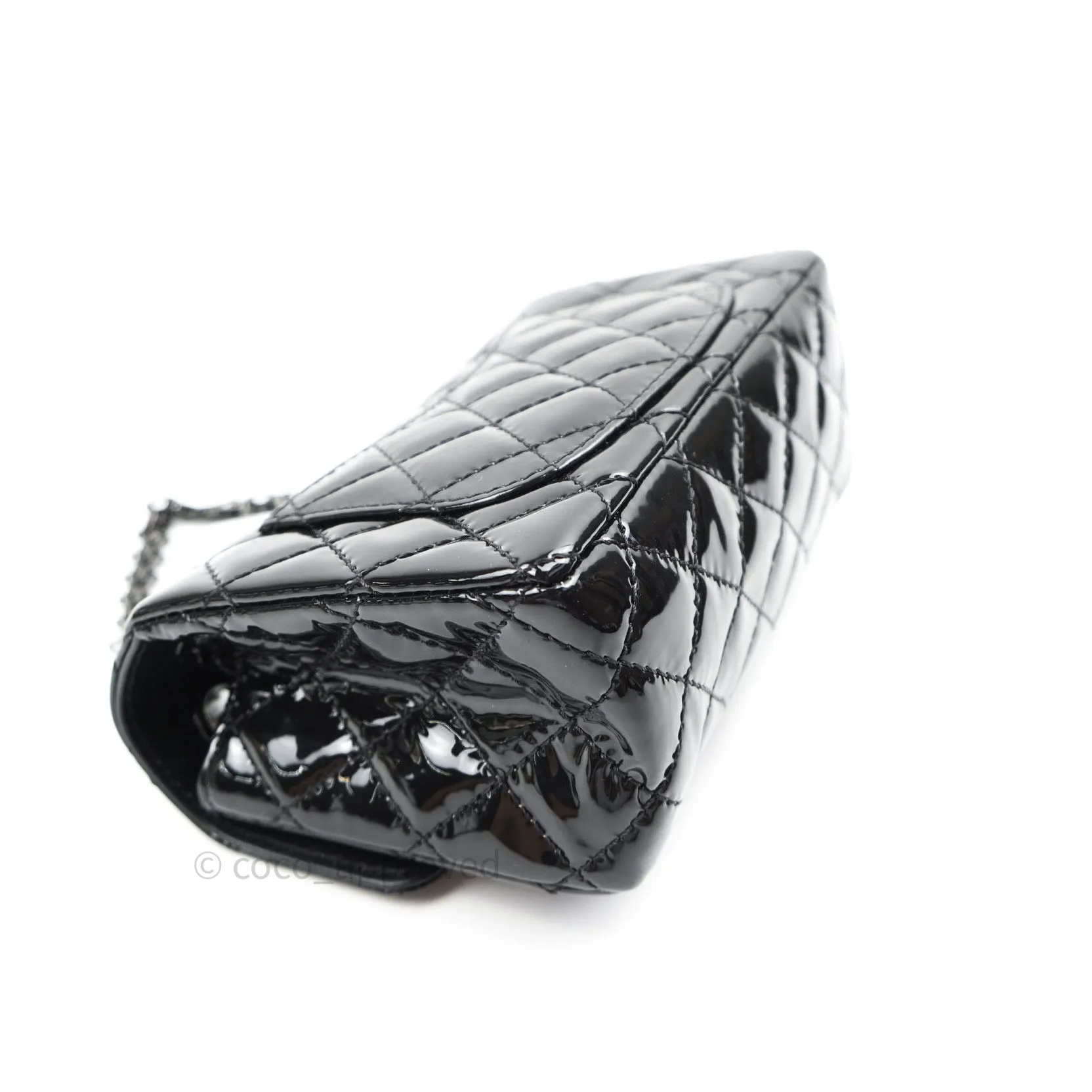 Chanel Mini Reissue 224 So Black Patent Black Hardware