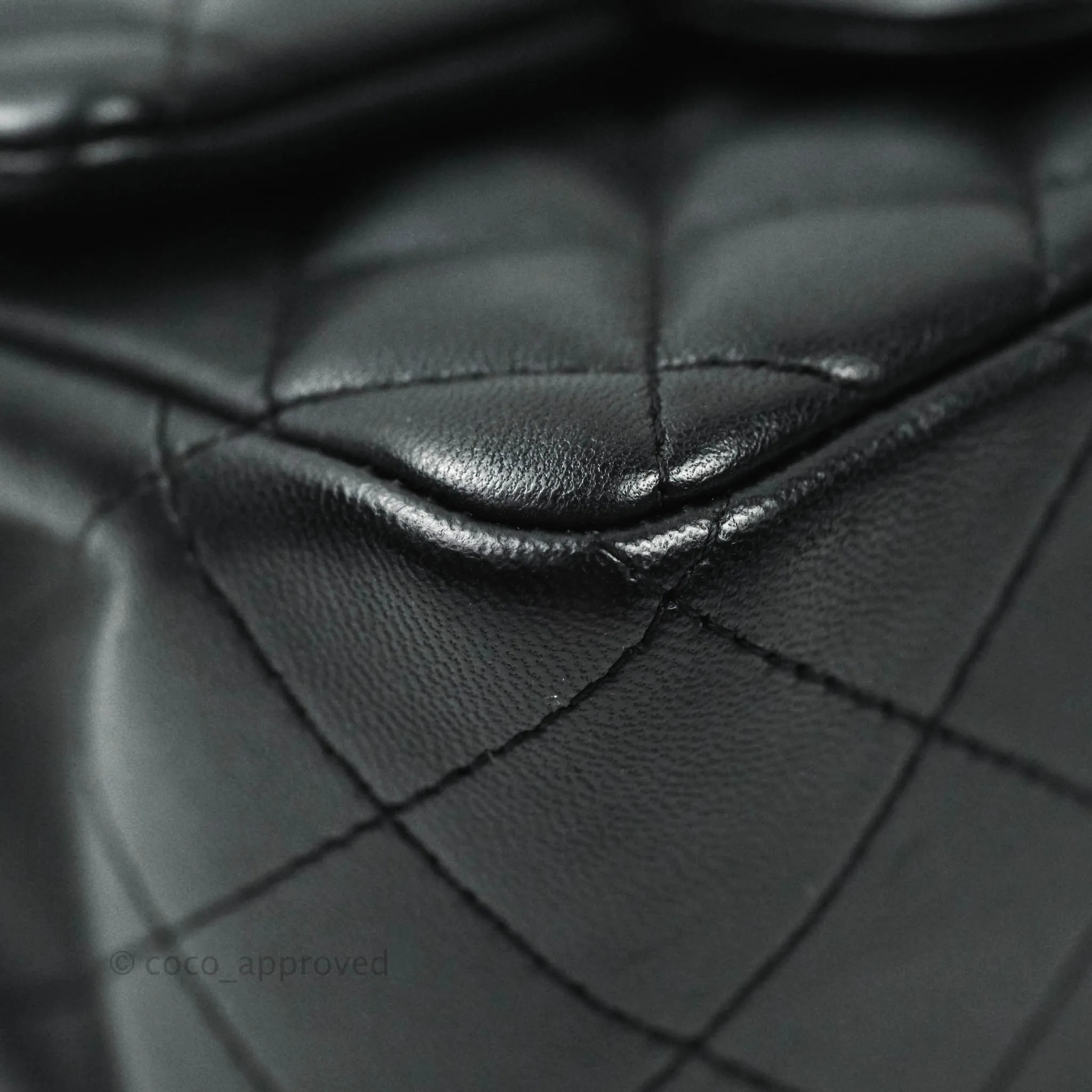 Chanel Mini Square Black Lambskin Gold Hardware