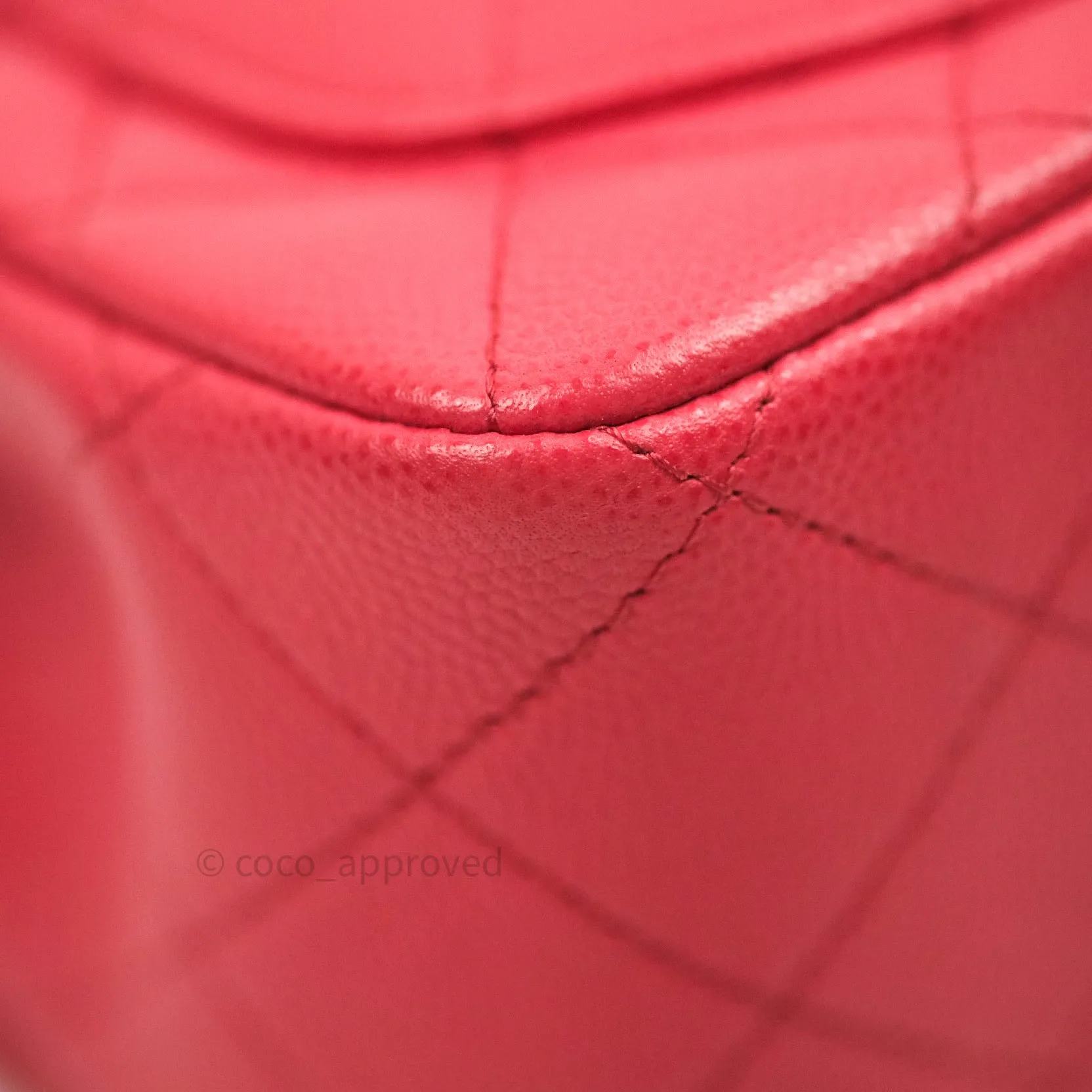 Chanel Mini Square Pink Caviar Gold Hardware 17C