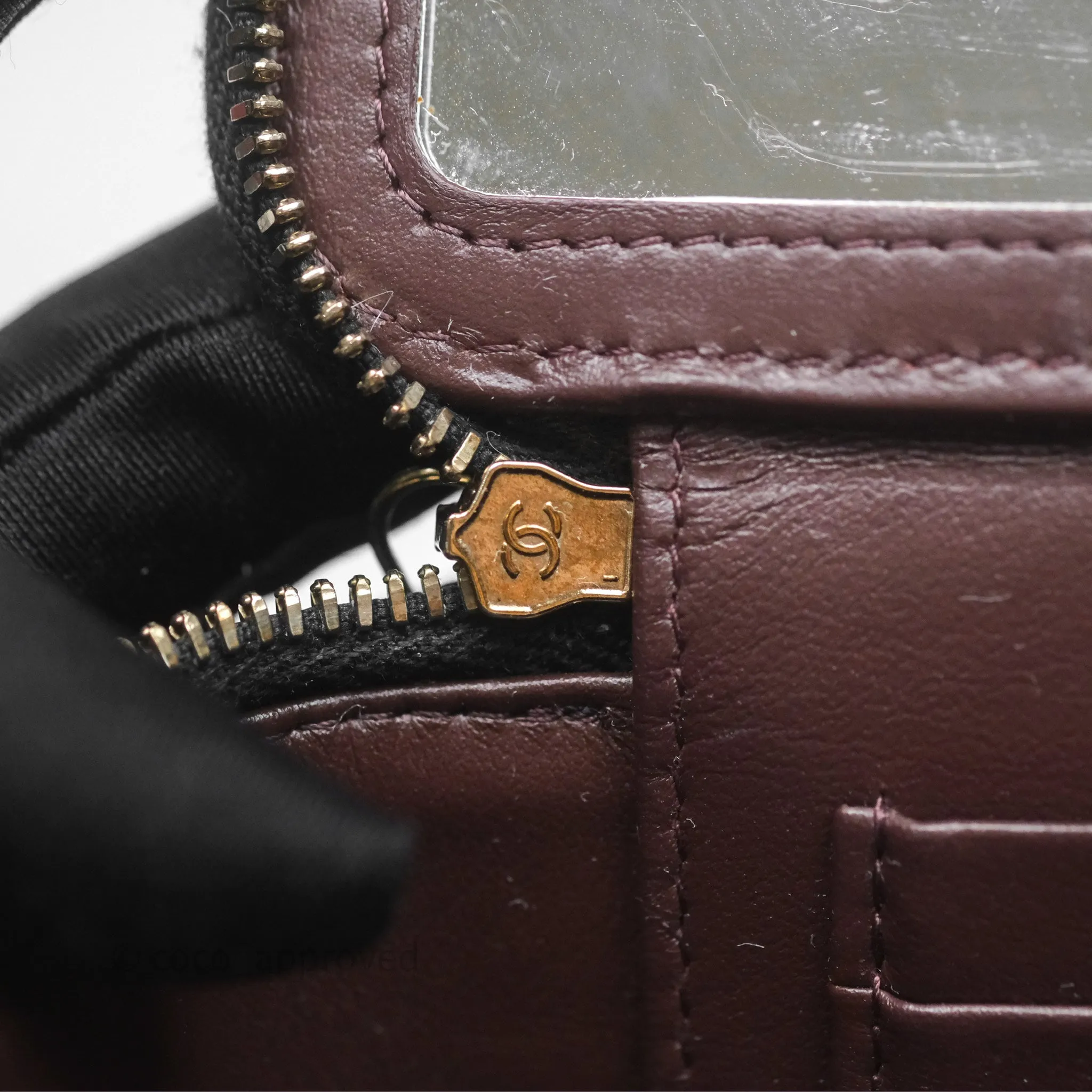 Chanel Mini Vanity With Chain Black Caviar Gold Hardware