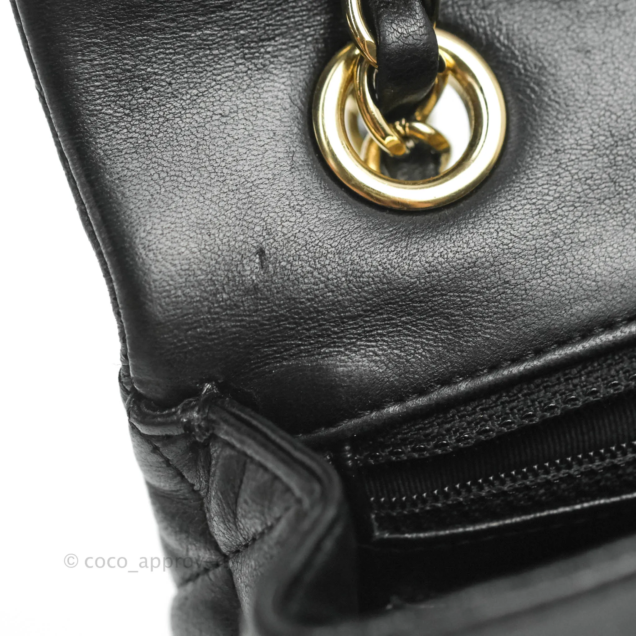 Chanel M/L Medium Flap Bag Valentine Limited Edition Black Lambskin Gold Hardware