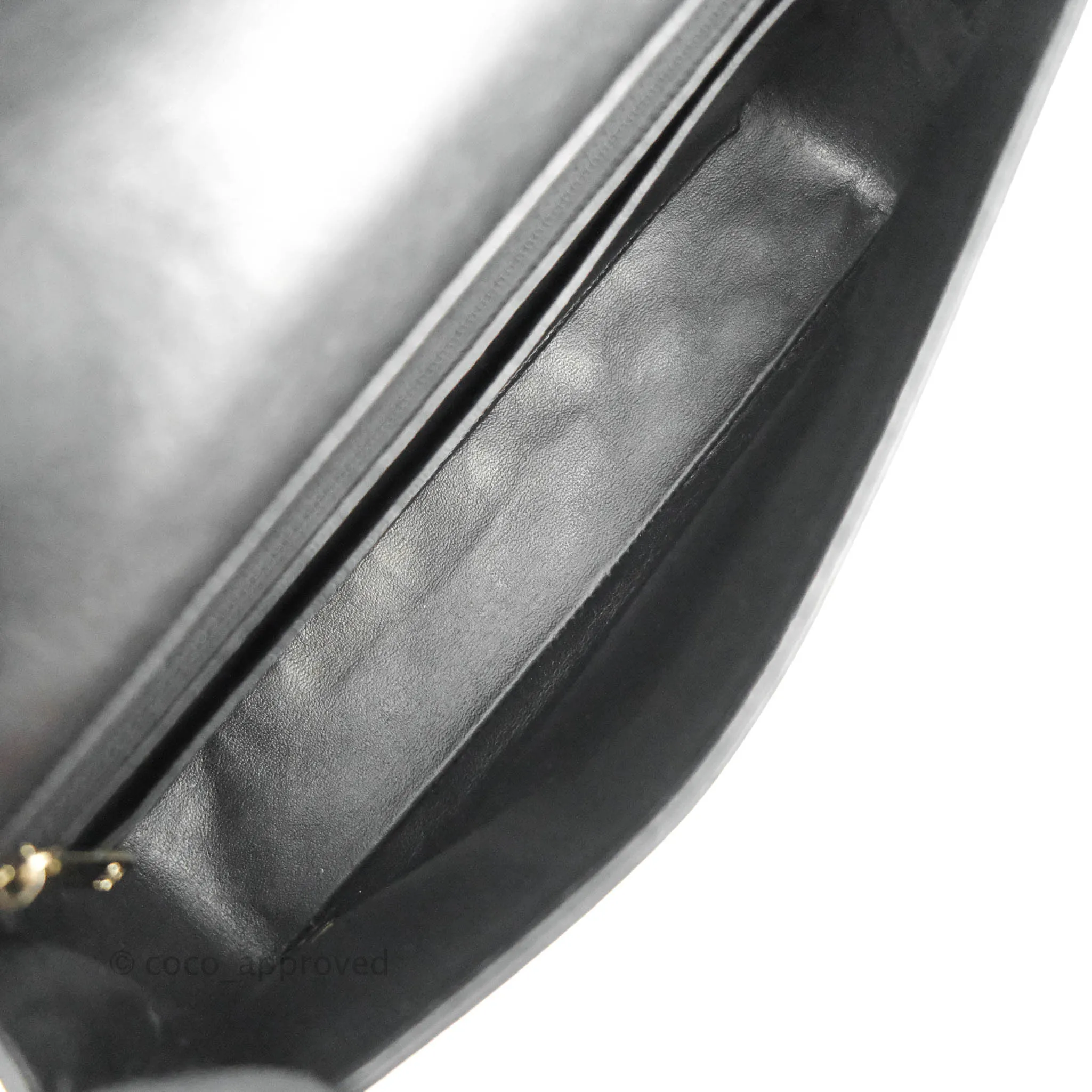 Chanel M/L Medium Flap Bag Valentine Limited Edition Black Lambskin Gold Hardware