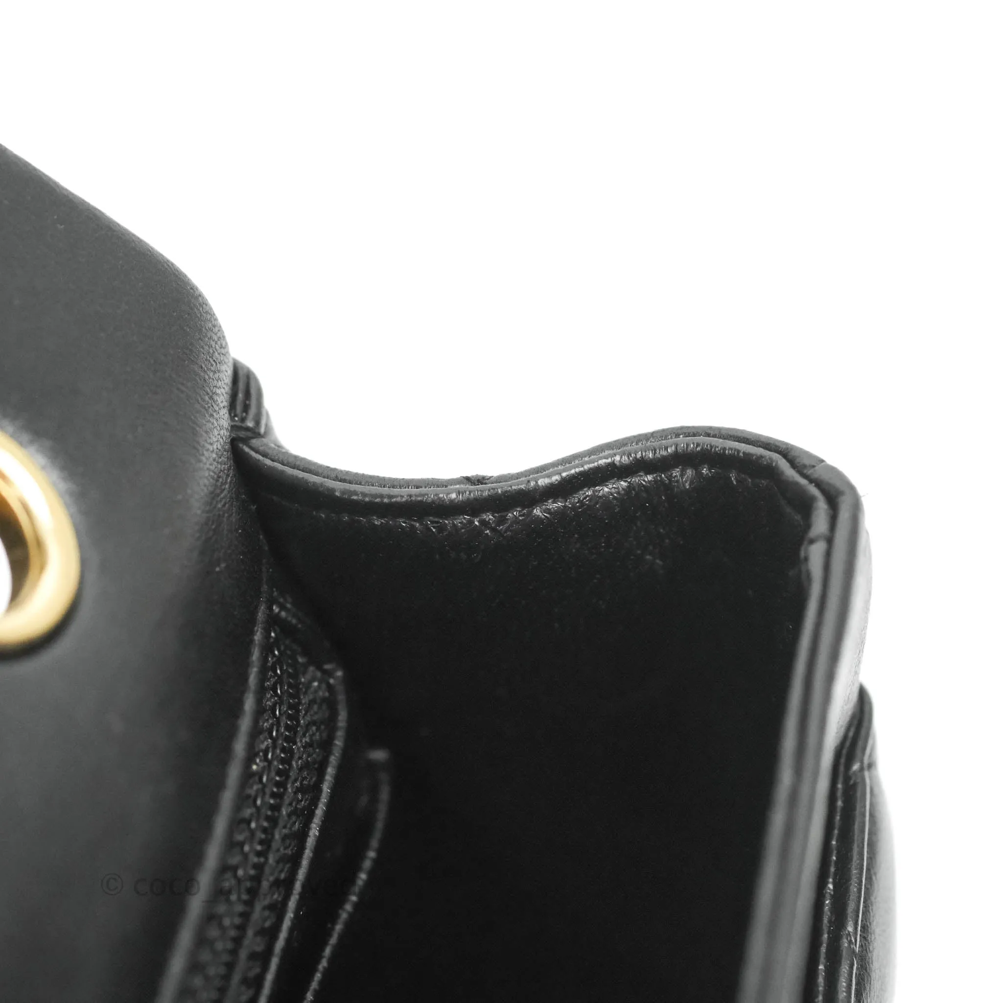Chanel M/L Medium Flap Bag Valentine Limited Edition Black Lambskin Gold Hardware