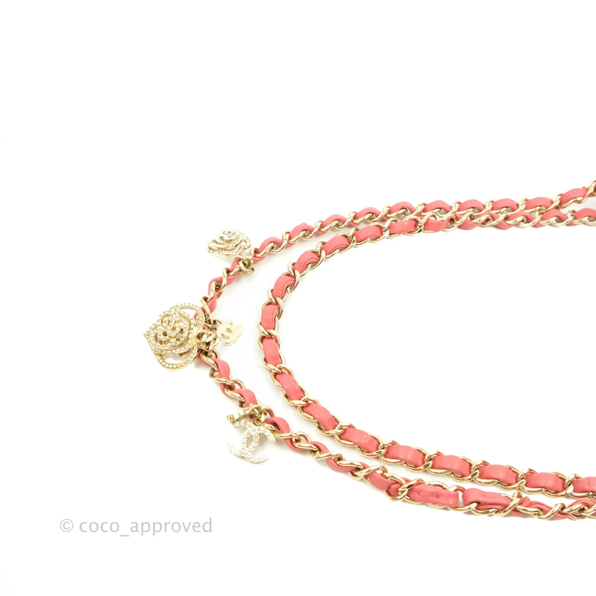Chanel M/L Medium Flap Bag Valentine Limited Edition Pink Lambskin Gold Hardware