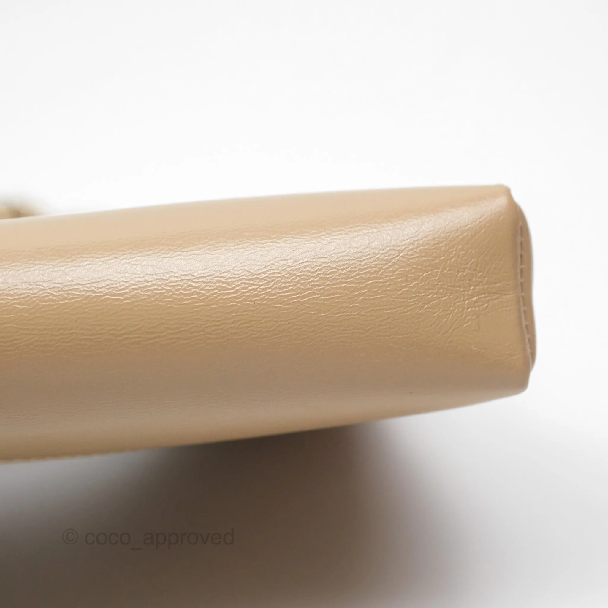 Chanel Nano 31 Beige Shiny Lambskin Gold Hardware