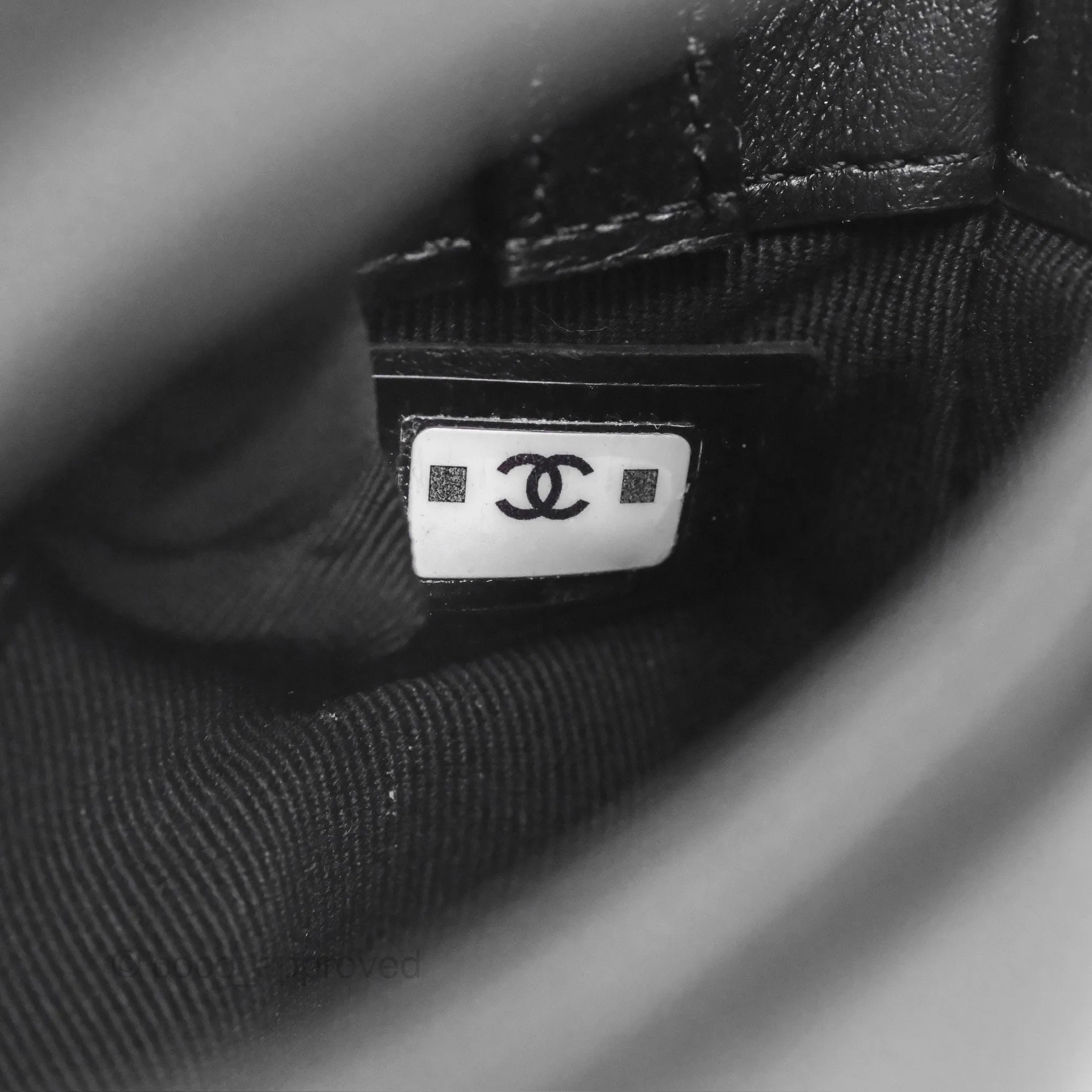 Chanel Nano 31 Black Shiny Calfskin Gold Hardware