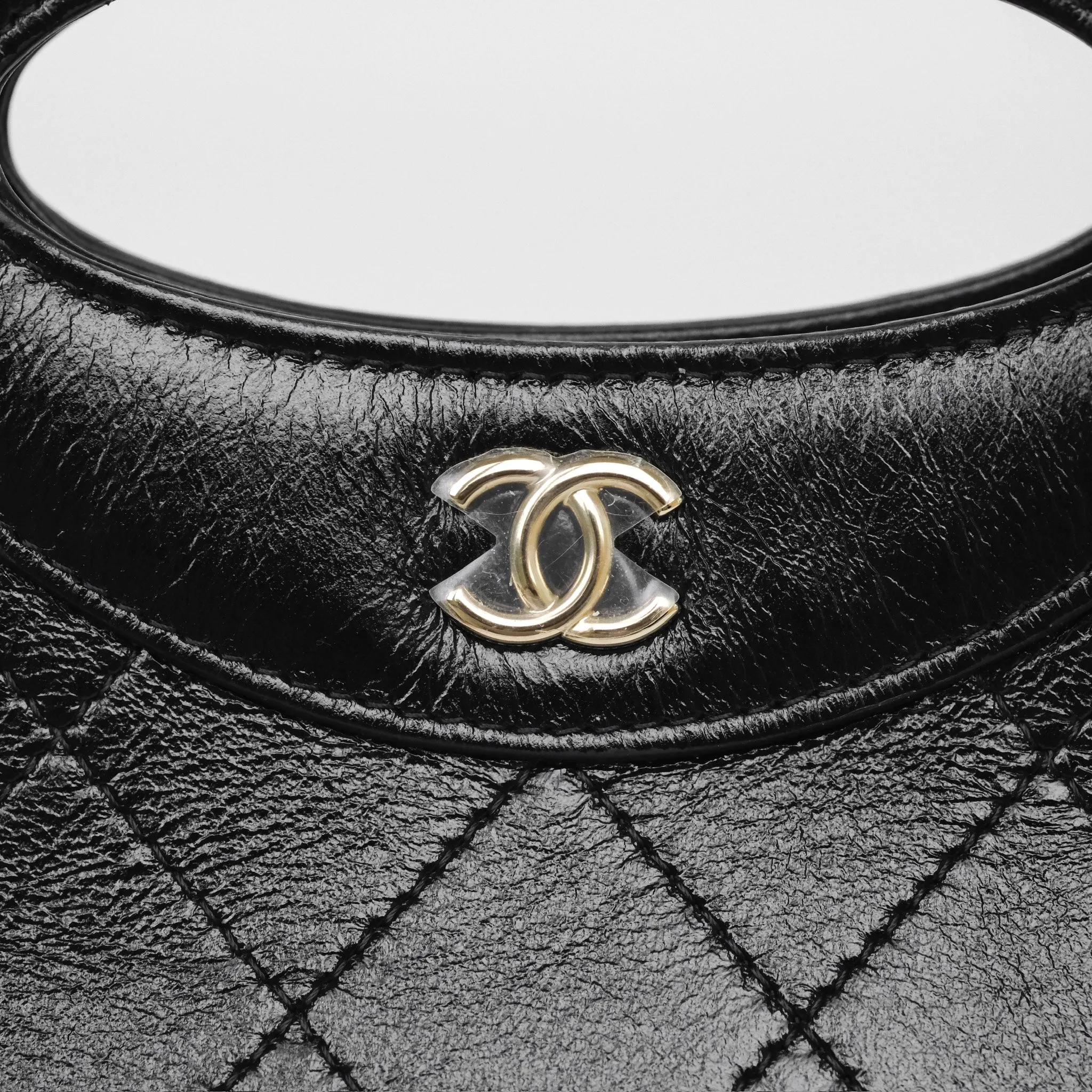 Chanel Nano 31 Black Shiny Calfskin Gold Hardware