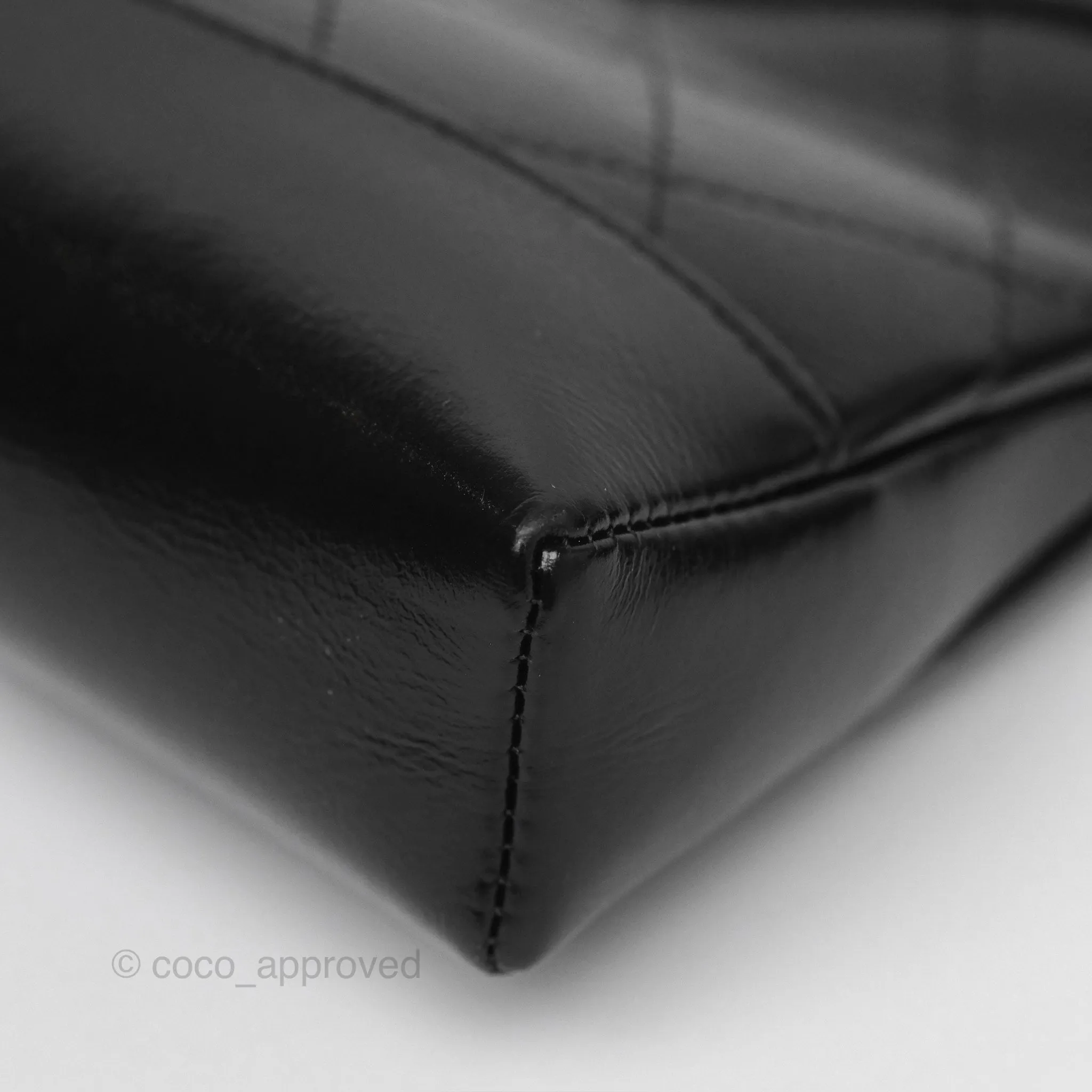 Chanel Nano 31 Black Shiny Calfskin Gold Hardware