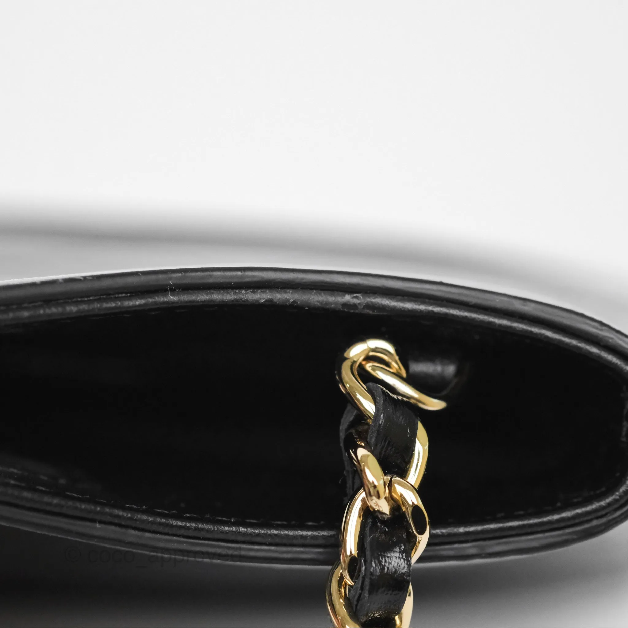 Chanel Nano 31 Black Shiny Calfskin Gold Hardware