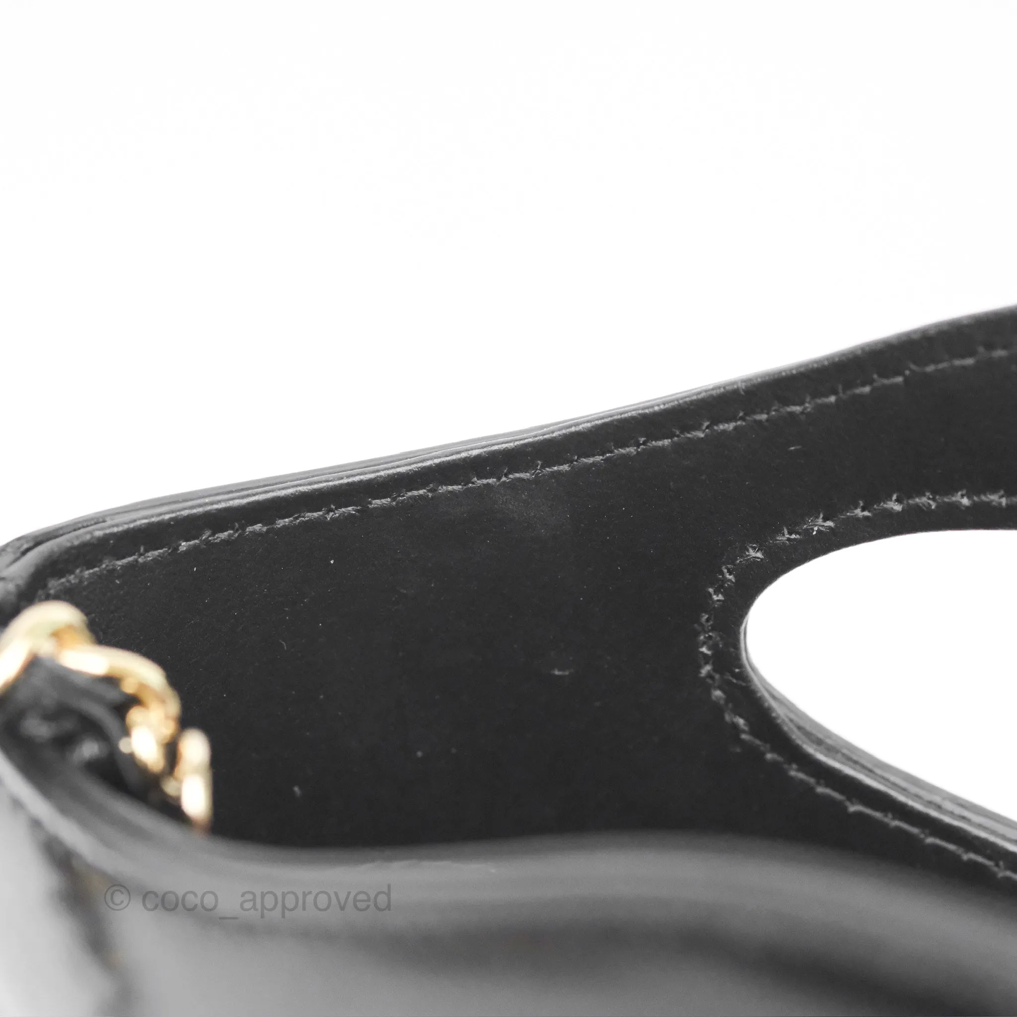Chanel Nano 31 Black Shiny Calfskin Gold Hardware
