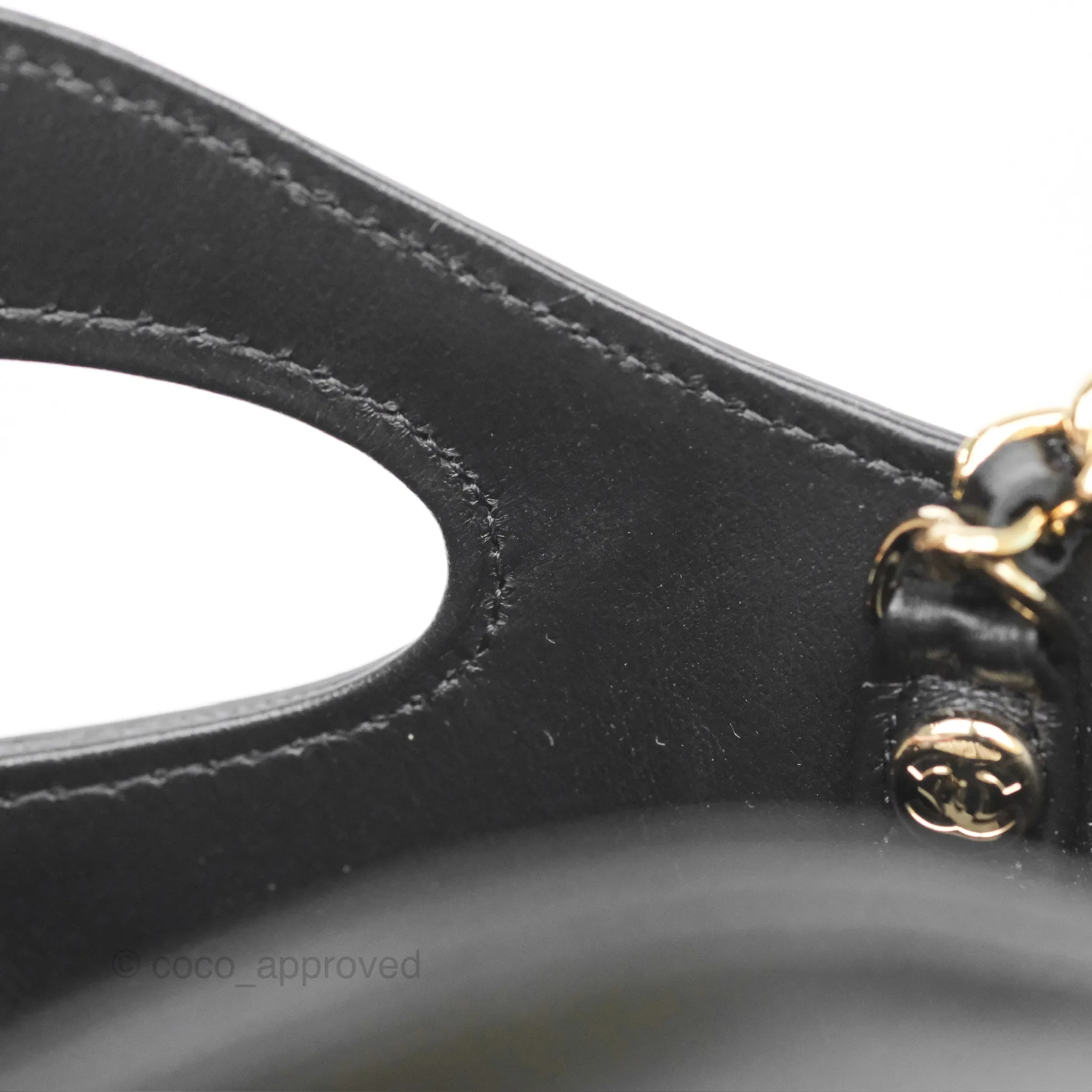 Chanel Nano 31 Black Shiny Calfskin Gold Hardware