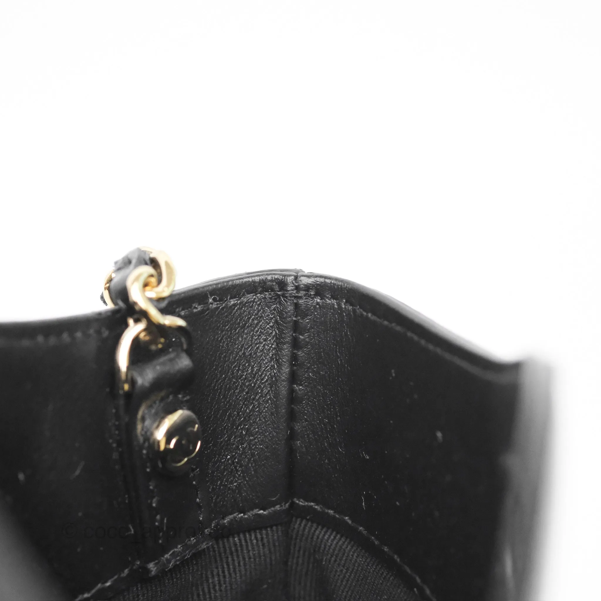 Chanel Nano 31 Black Shiny Calfskin Gold Hardware