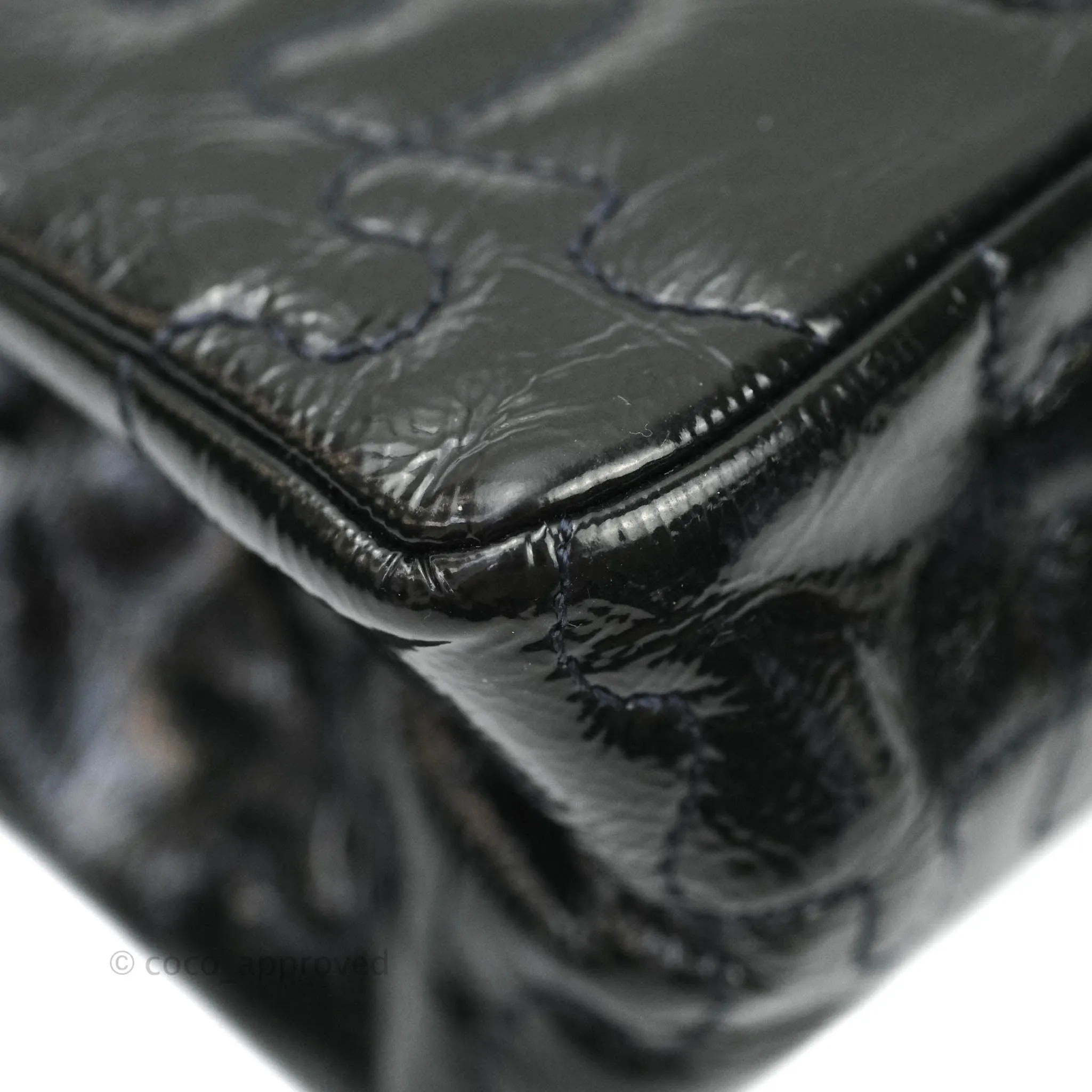 Chanel Puzzle 2.55 Reissue East West Flap Dark Green Patent Gold Hardware
