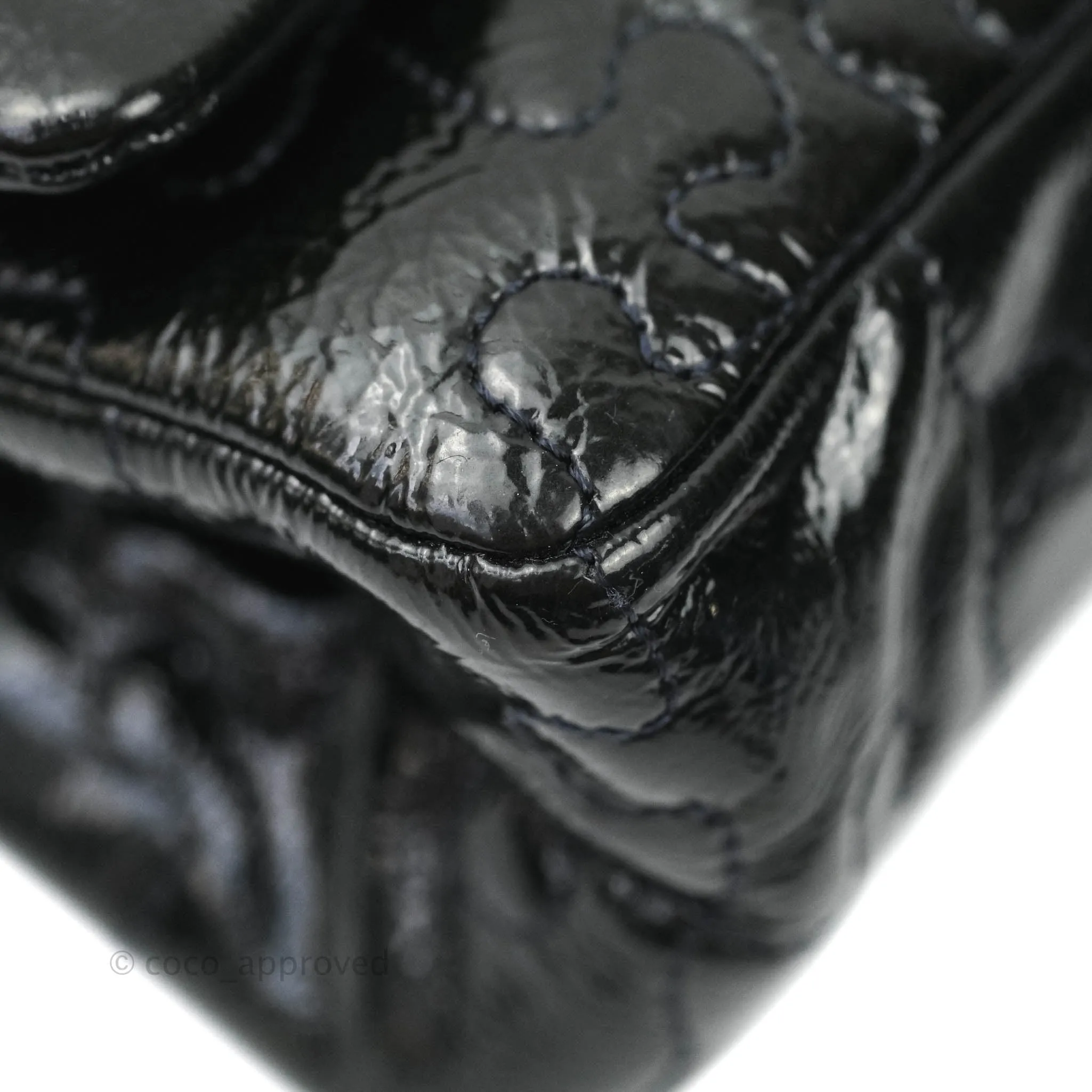 Chanel Puzzle 2.55 Reissue East West Flap Dark Green Patent Gold Hardware