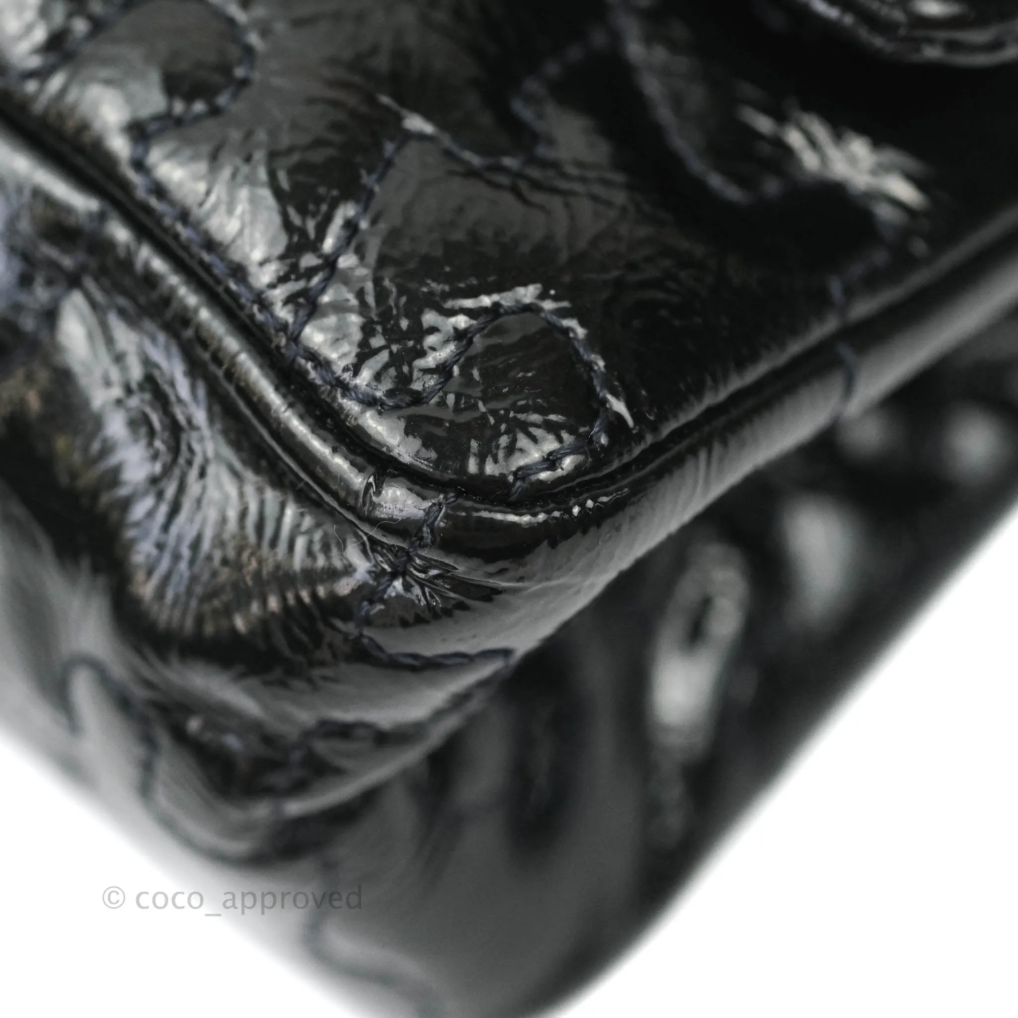 Chanel Puzzle 2.55 Reissue East West Flap Dark Green Patent Gold Hardware